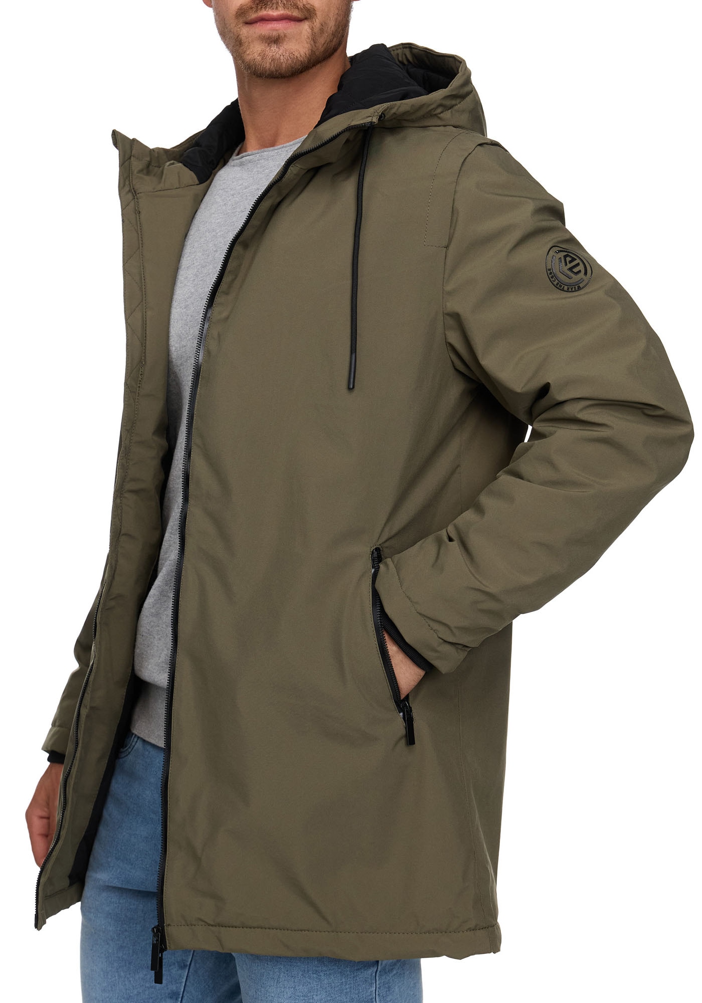 Indicode Langjacke »INChanto« mit Kapuze