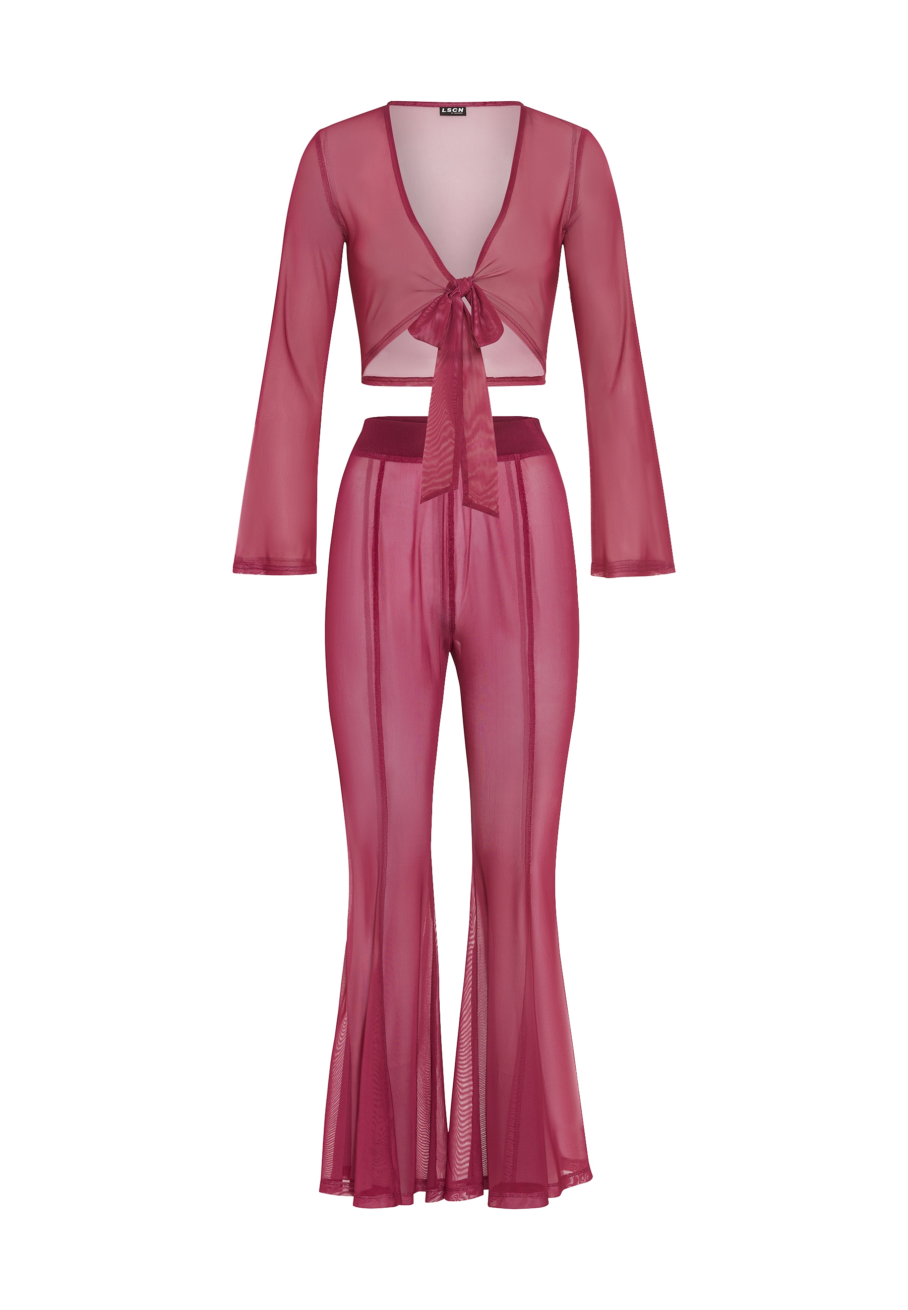 LSCN by LASCANA Langarmshirt, (Set, 2 tlg., + Hose)