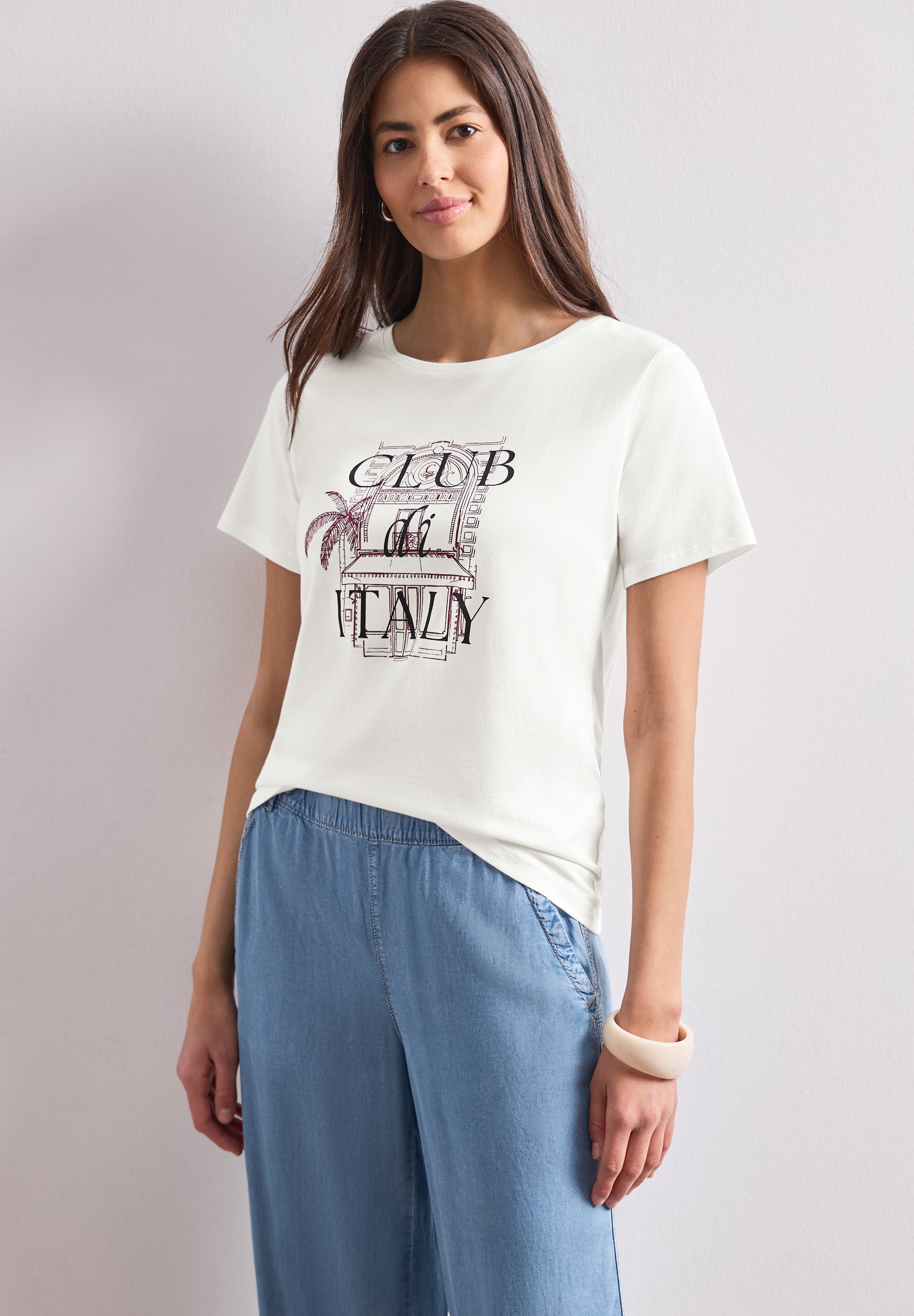 STREET ONE T-shirt à manches courtes Sommershirt mit Artwork