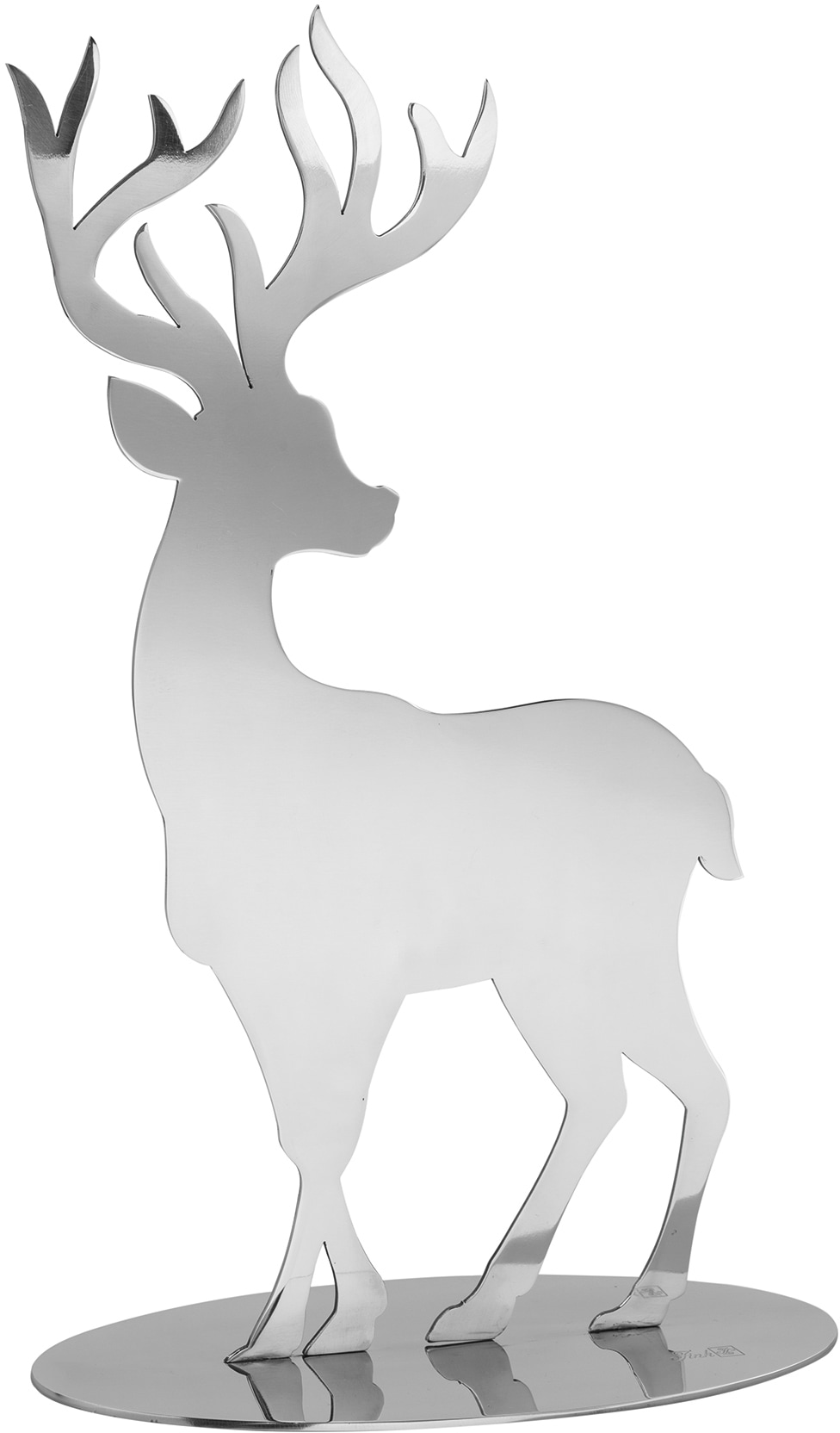 Image of Fink Weihnachtsfigur "Hirsch JASPER, Weihnachtsdeko" aus Edelstahl