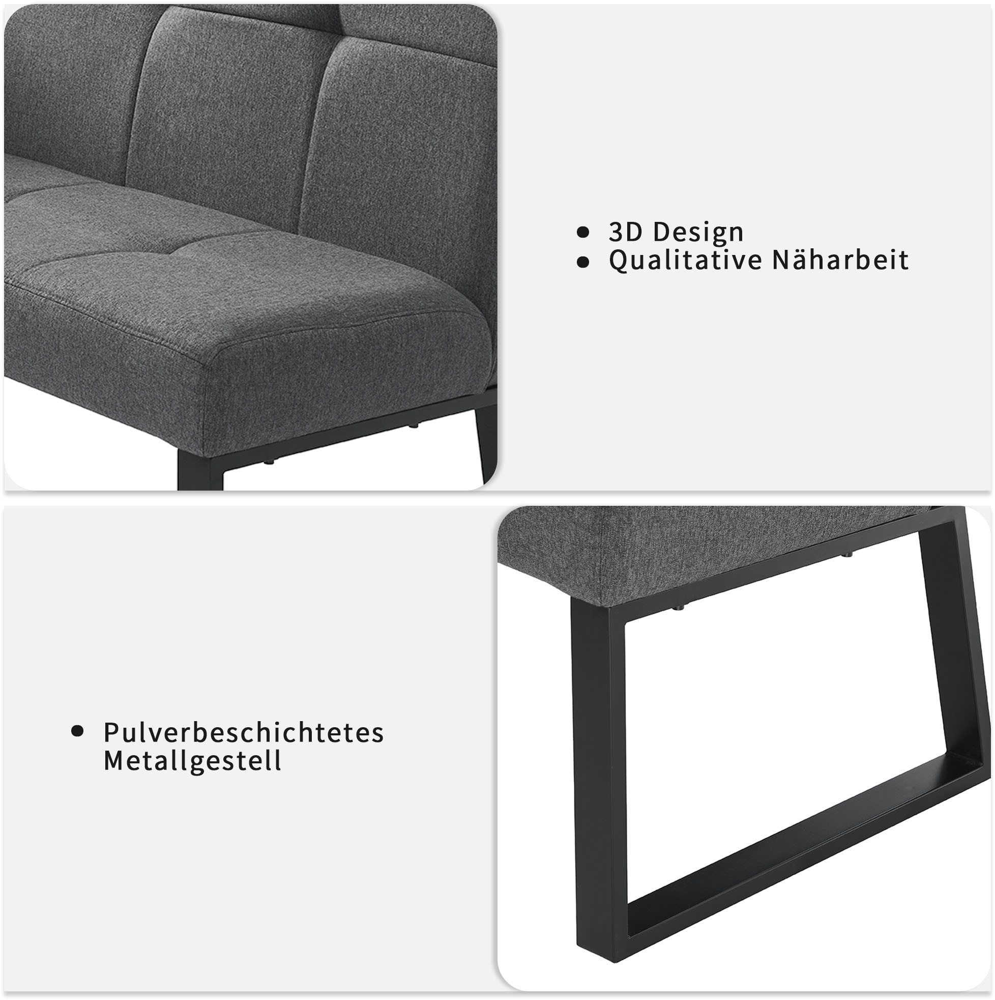 GOODproduct Eckbankgruppe »Geranie, Sitzgruppe, Eckbank inkl. Stauraum, Esstisch, 2 Freischwinger« Set, Eckbank inkl. Stauraum wahlweise links und rechts montierbar, 4 tlg. tlg. Eckbank inkl. Stauraum wahlweise links oder rechts montierbar