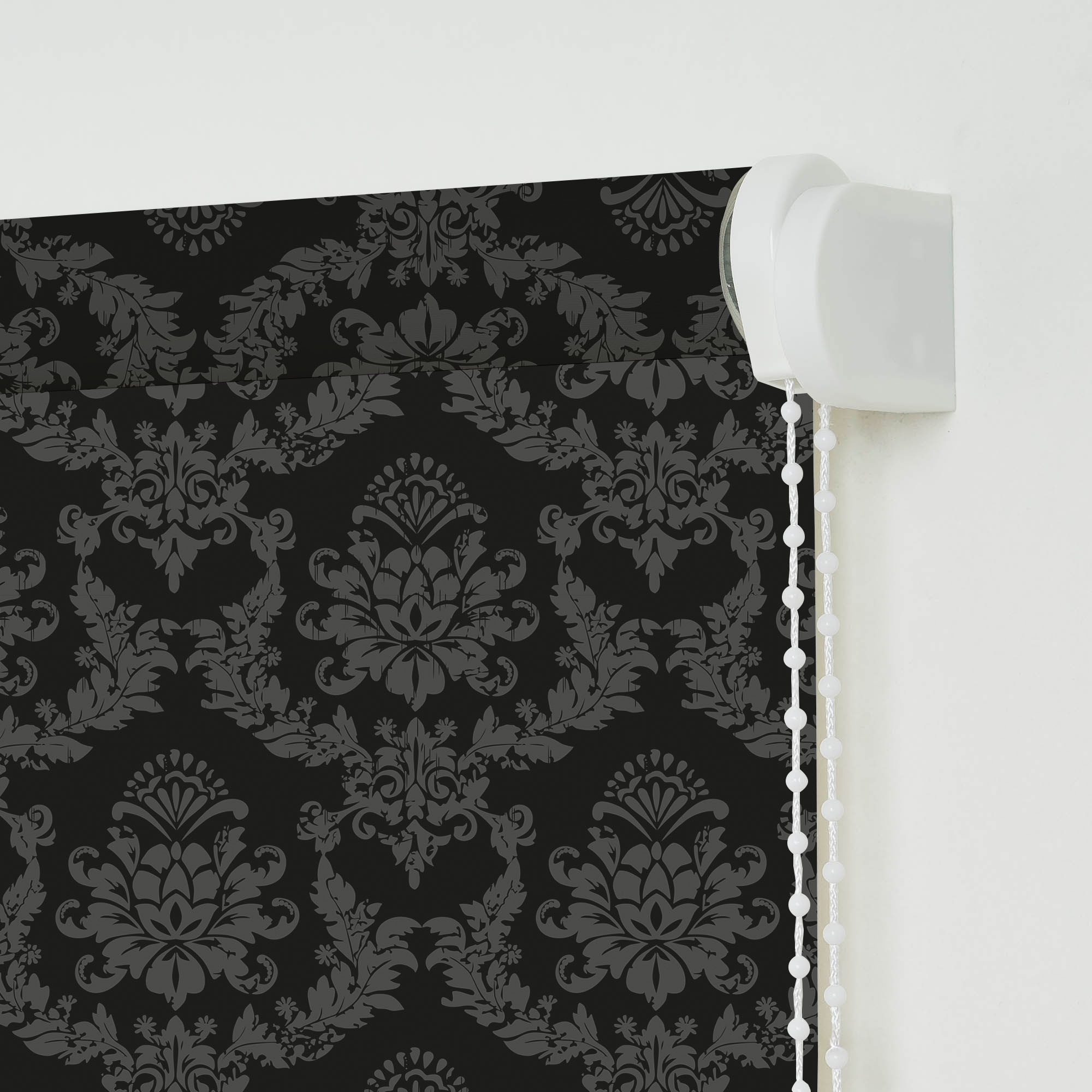 Liedeco Seitenzugrollo »Seitenzugrollo Design Ornament« transparent Sichtschutz mit Bohren freihängend Lichtdurchlässig mit Sichschutz, flexibel montierbar