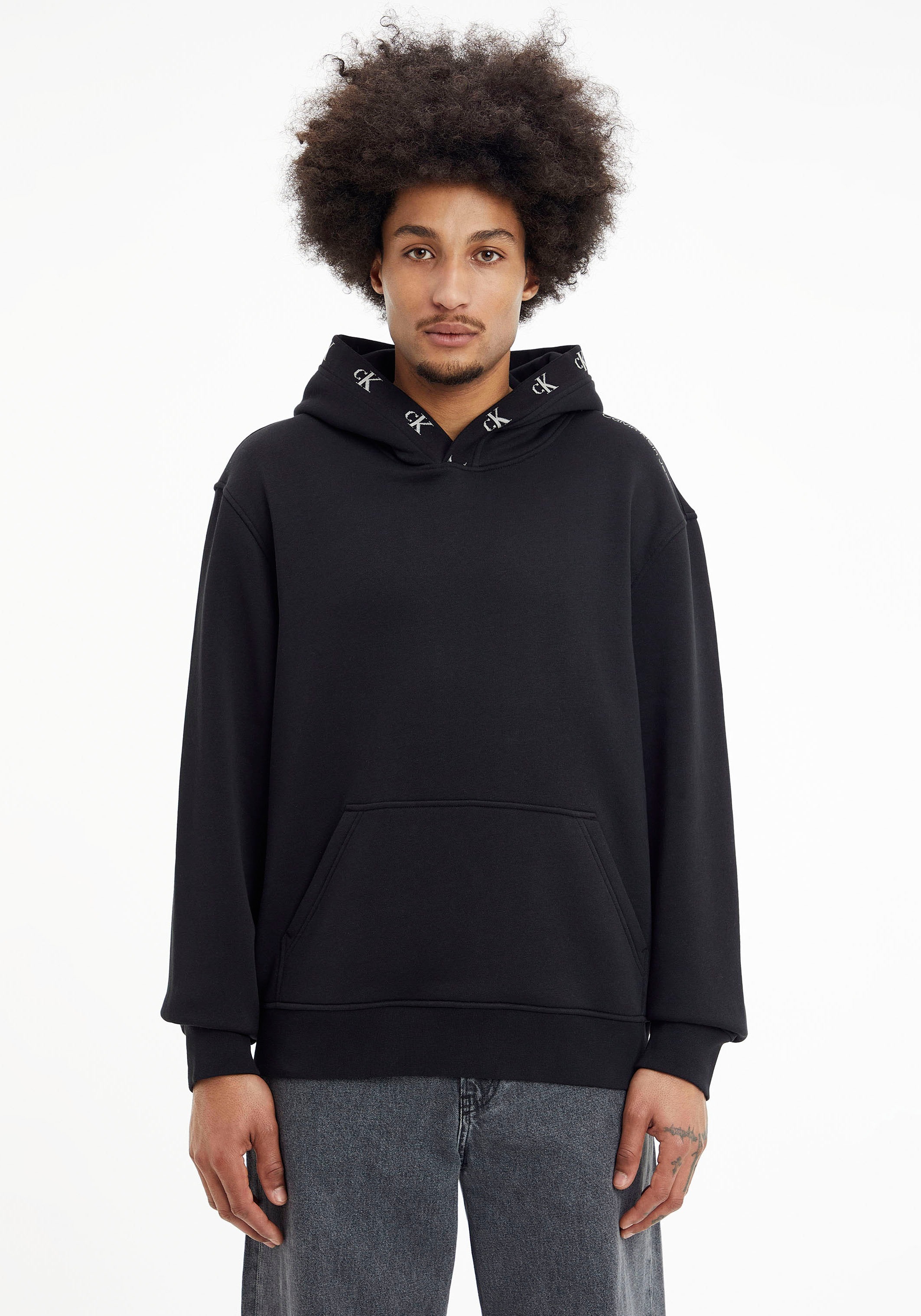 ♕ Calvin Klein auf versandkostenfrei Kapuzensweatshirt »LOGO JACQUARD HOODIE« Jeans