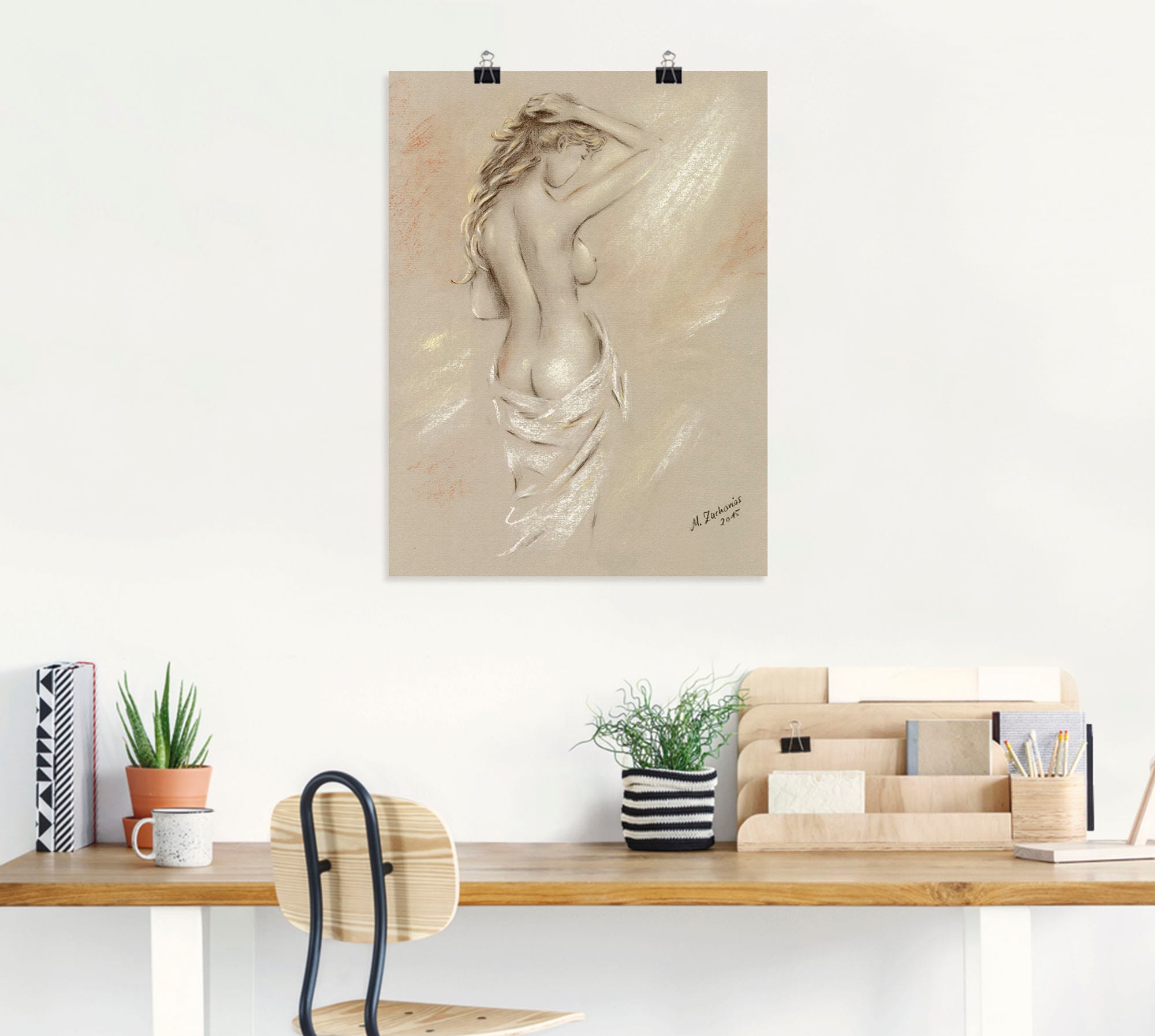 Artland Fresque murale »Reizvolle Rundungen - weiblicher Akt« 1 cuis tlg. als Leinwandbild, Poster, Wandaufkleber in verschied. Grössen