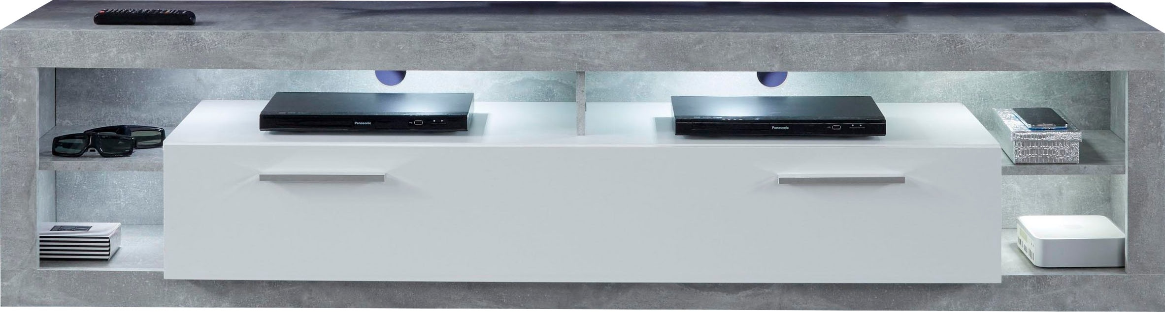 Image of trendteam Lowboard »Rock«, trendiges pflegeleichtes Design, Beleuchtung optional, vielseitig kombinierbar bei Ackermann Versand Schweiz