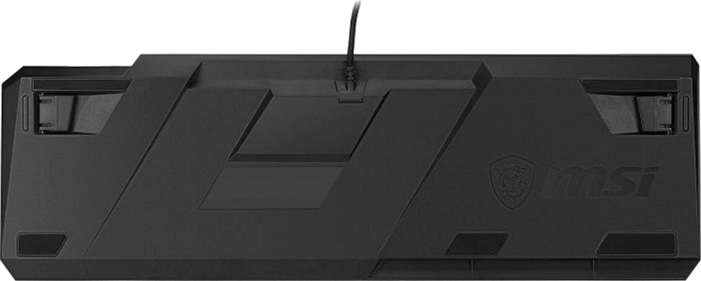 MSI Gaming-Tastatur »VIGOR GK50 LOW PROFILE«, (Fn-Tasten-Multimedia-Tasten-Ziffernblock-ergonomische Form-LCD-Anzeige)
