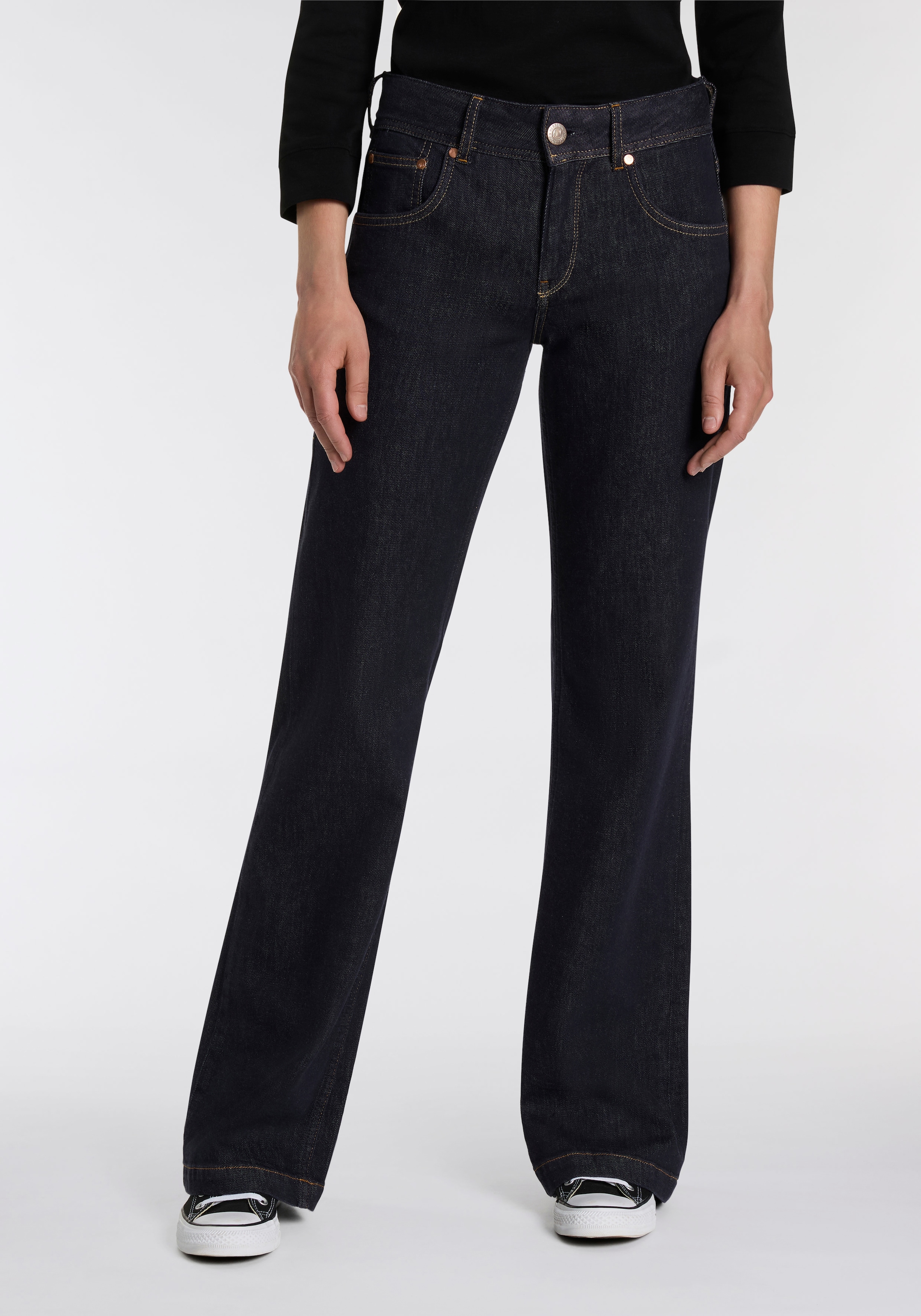 Image of Herrlicher 5-Pocket-Jeans "Edna Denim Comfort" im Flared Fit