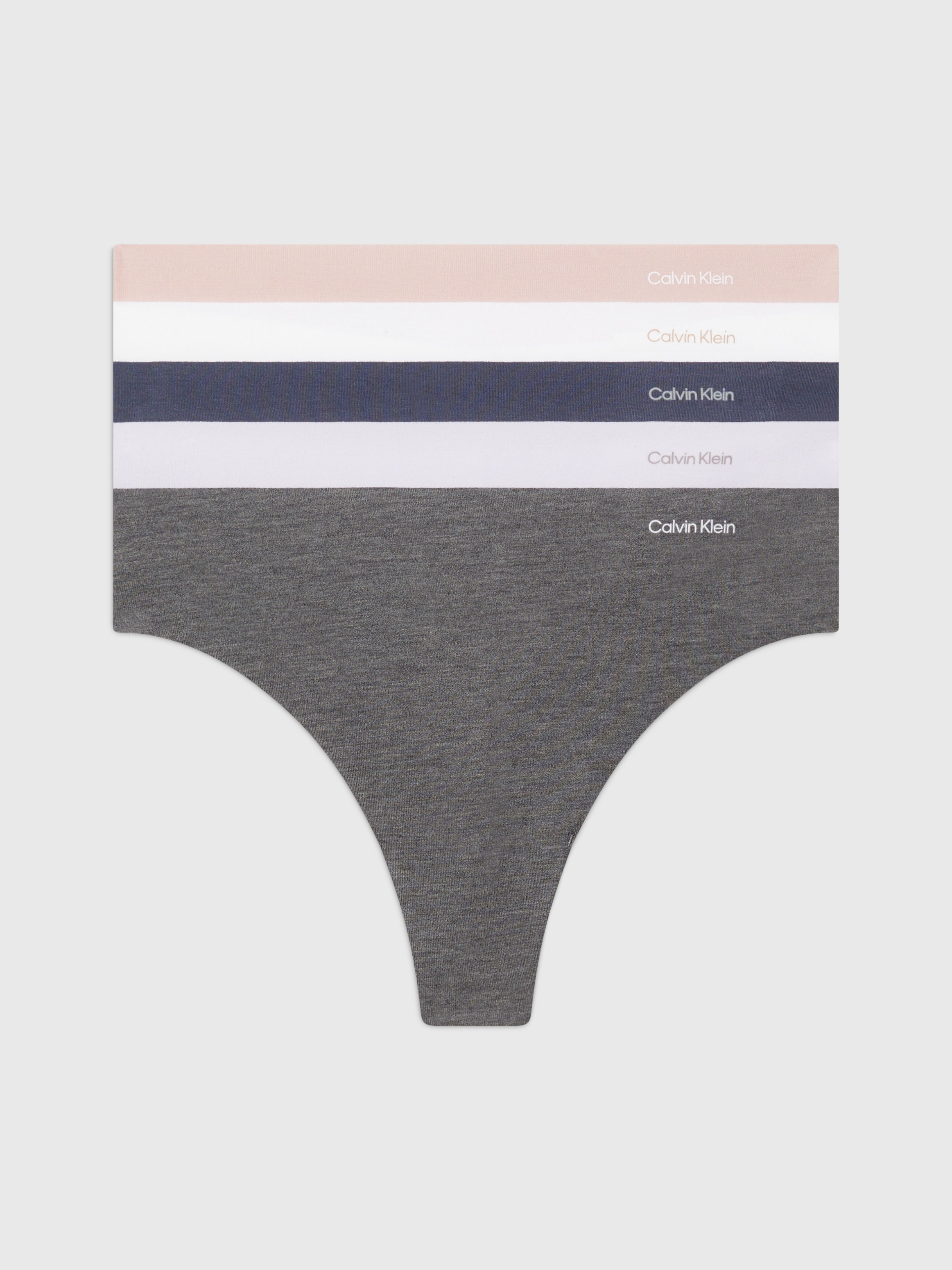 Calvin Klein Underwear String »5 PACK THONG (MID-RISE)«, (Packung, 5 St., 5er-Pack), mit Logo-Print an der Hüfte