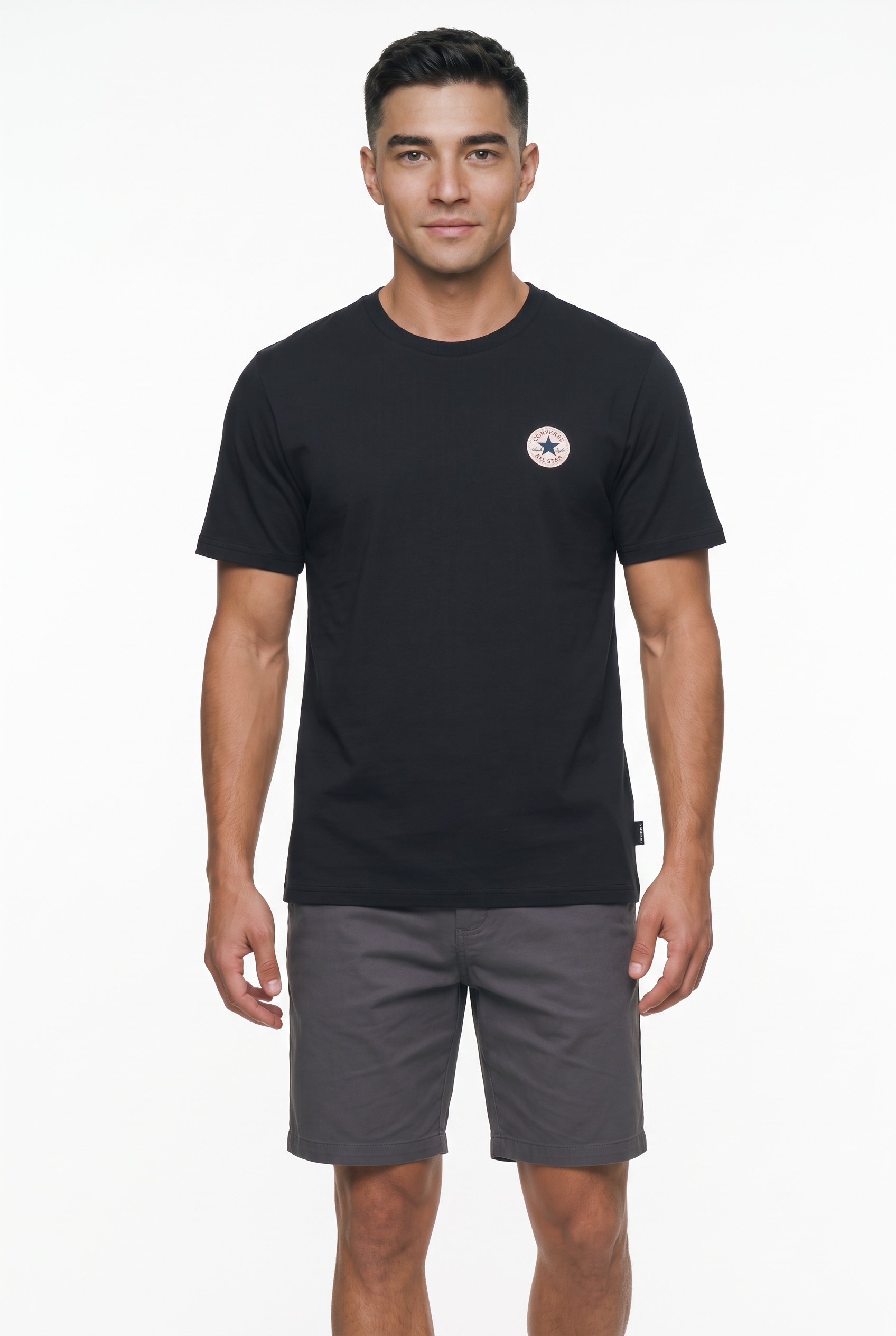 Image of Converse T-Shirt "CHUCK PATCH TEE" mit Rundhalsausschnitt, normale Länge, aus Baumwolle