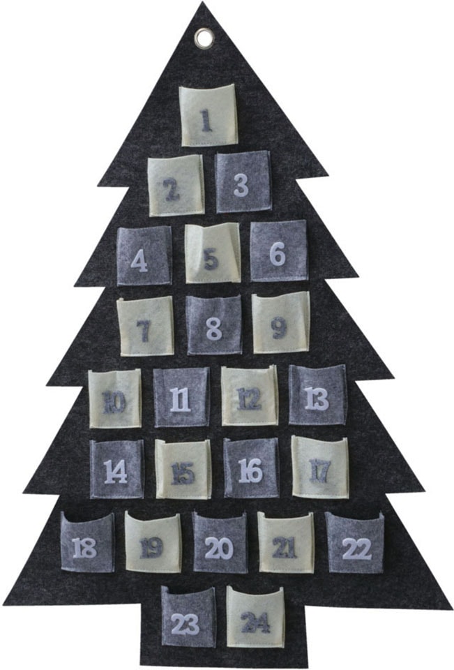 Image of BOLTZE befüllbarer Adventskalender »Vivet«, aus Filz, in Baum-Form bei Ackermann Versand Schweiz