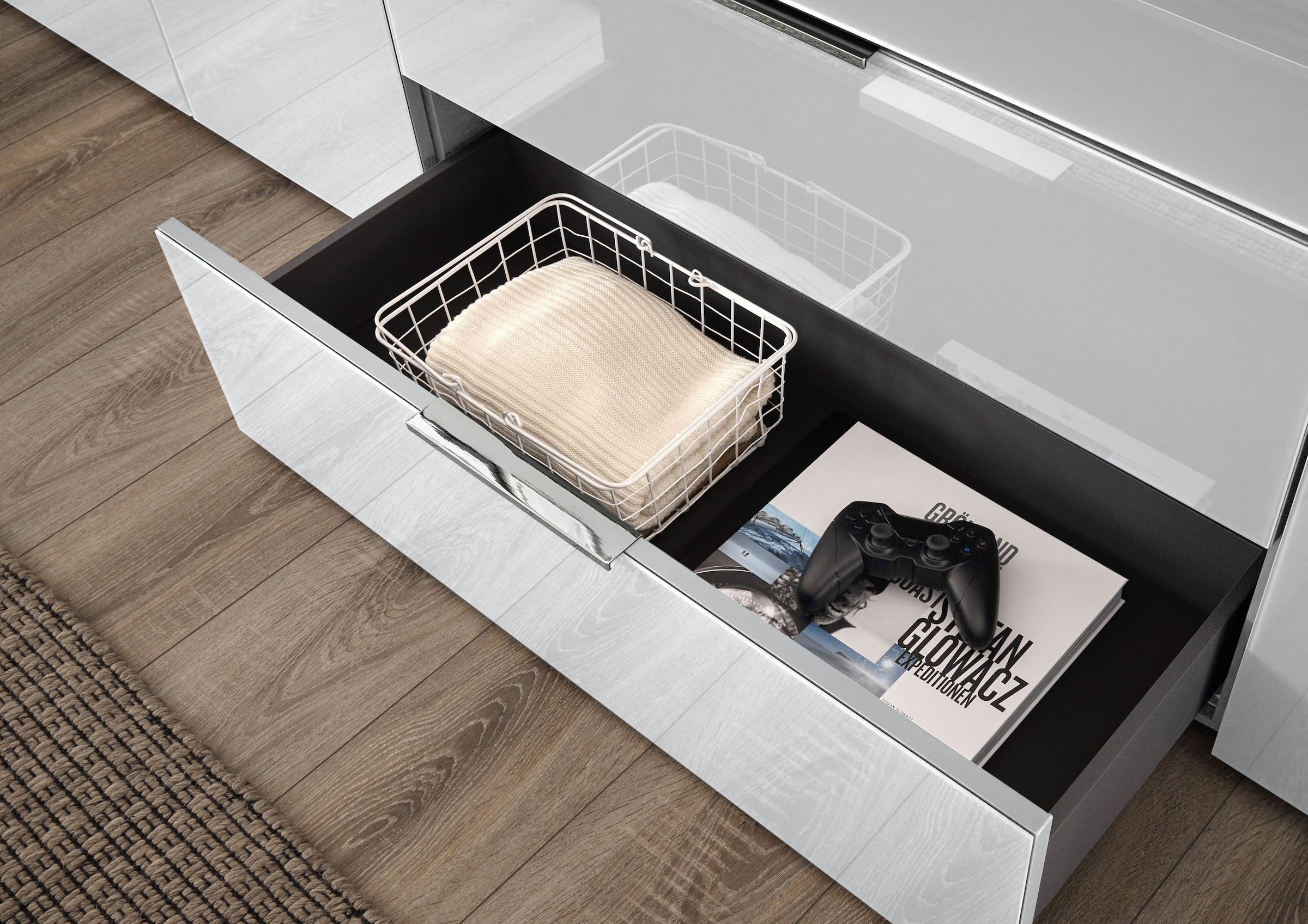 HBZ Commode »Santorin Nachtkonsole, BxHxT 45x61x40 cm« 1 cuis tlg. Breite 45cm, Softclose für Schubkästen, Melaminbeschichtung