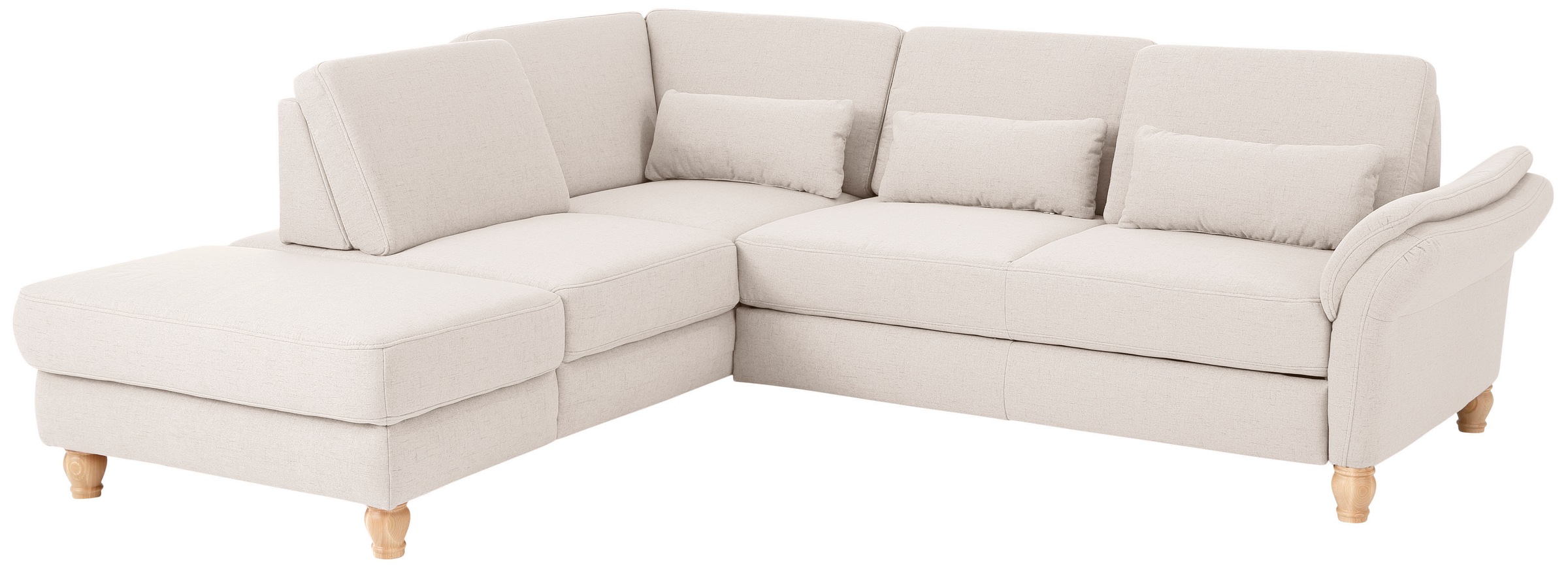 Home affaire Ecksofa »Palace L-Form« incl. Sitztiefenverstellung, wahlweise mit Schlaffunktion und Stauraum