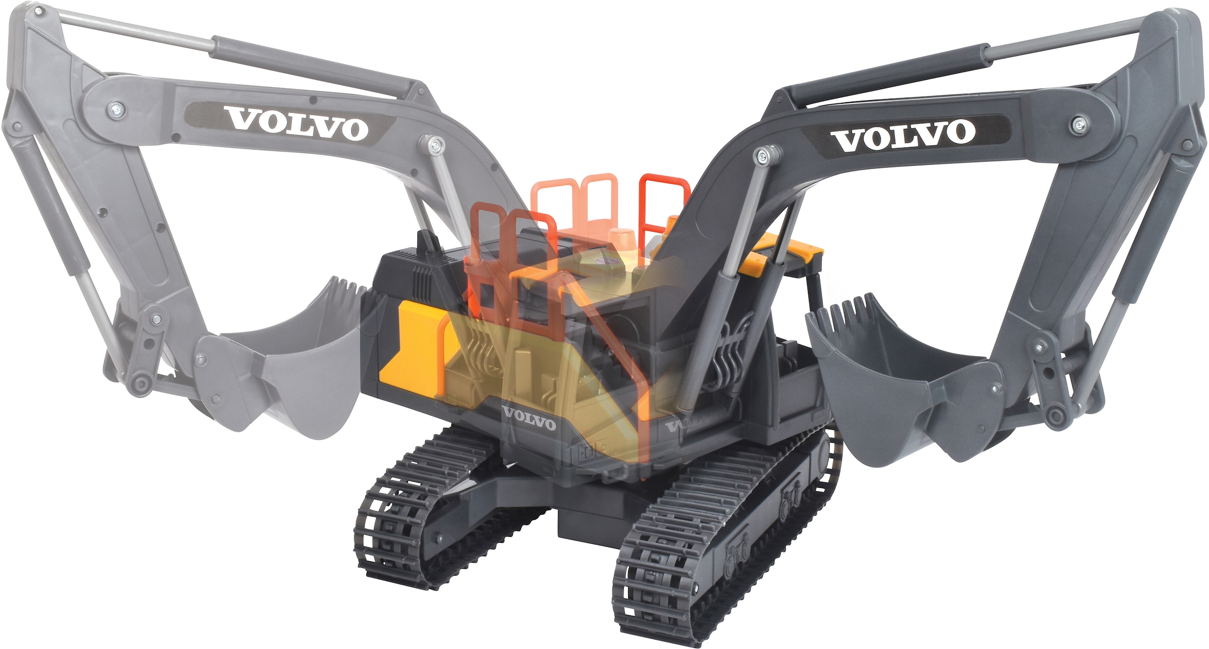 Dickie Toys RC-Bagger »Volvo Mining Excavator RC«, mit Licht und Sound