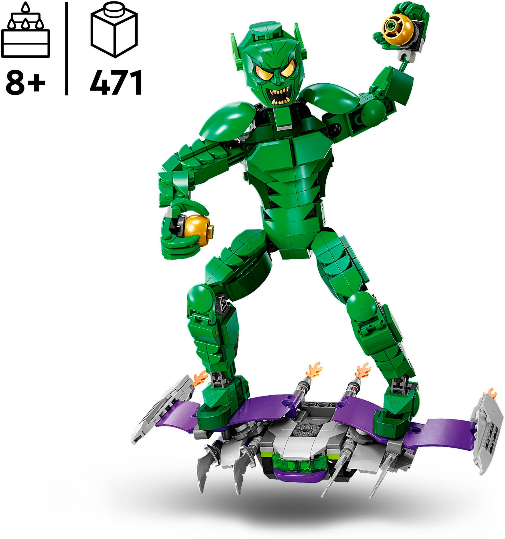 LEGO® Pions de construction »Green Goblin Baufigur (76284), LEGO Super Heroes« Made in Europe