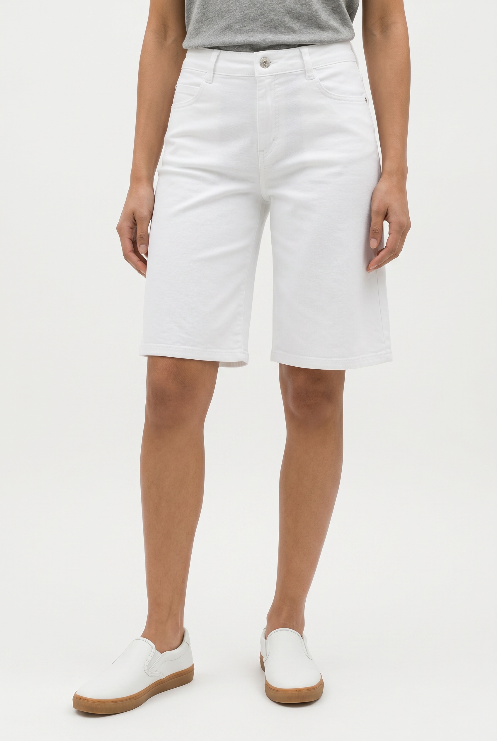 Image of MAC Bermudas "DREAM WIDE Bermuda" Jeans mit weitem Bein