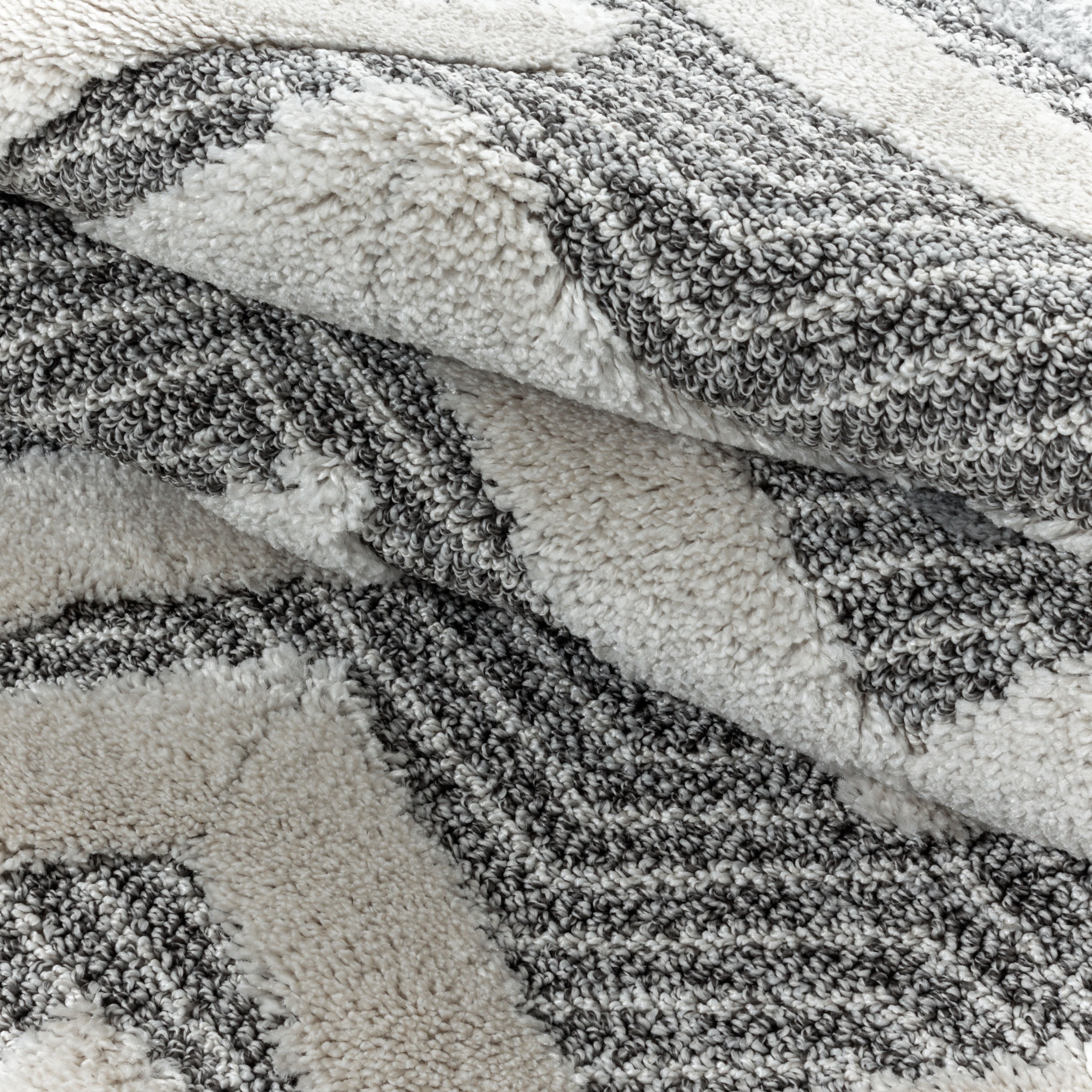 Ayyildiz Teppiche Teppich »PISA 4705«, rechteckig, 20 mm Höhe, Läufer, rund, Hoch Tief Struktur, Wohnzimmer,Schlafzimmer