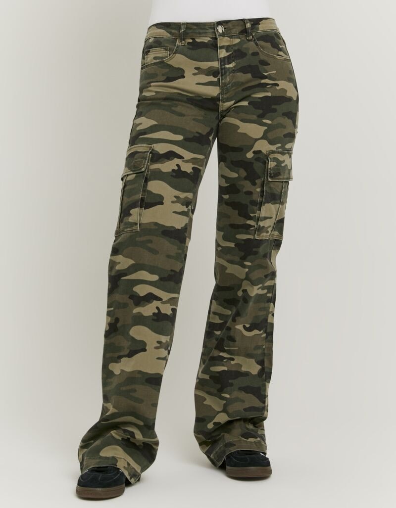Tally Weijl Pantalon bootcut »SPACOWELLE«  Baumwollmischung, im Cargo-Stil mit seitlichen Taschen