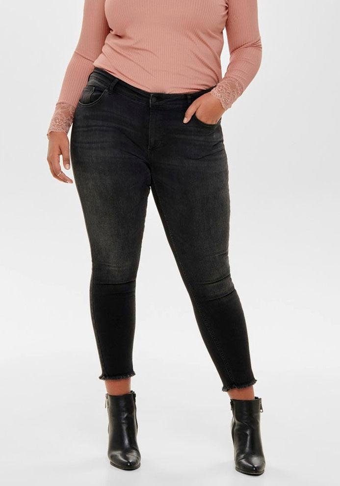 Skinny-fit-Jeans »CARWILLY REG SK ANK JNS«, in washed-out Optik