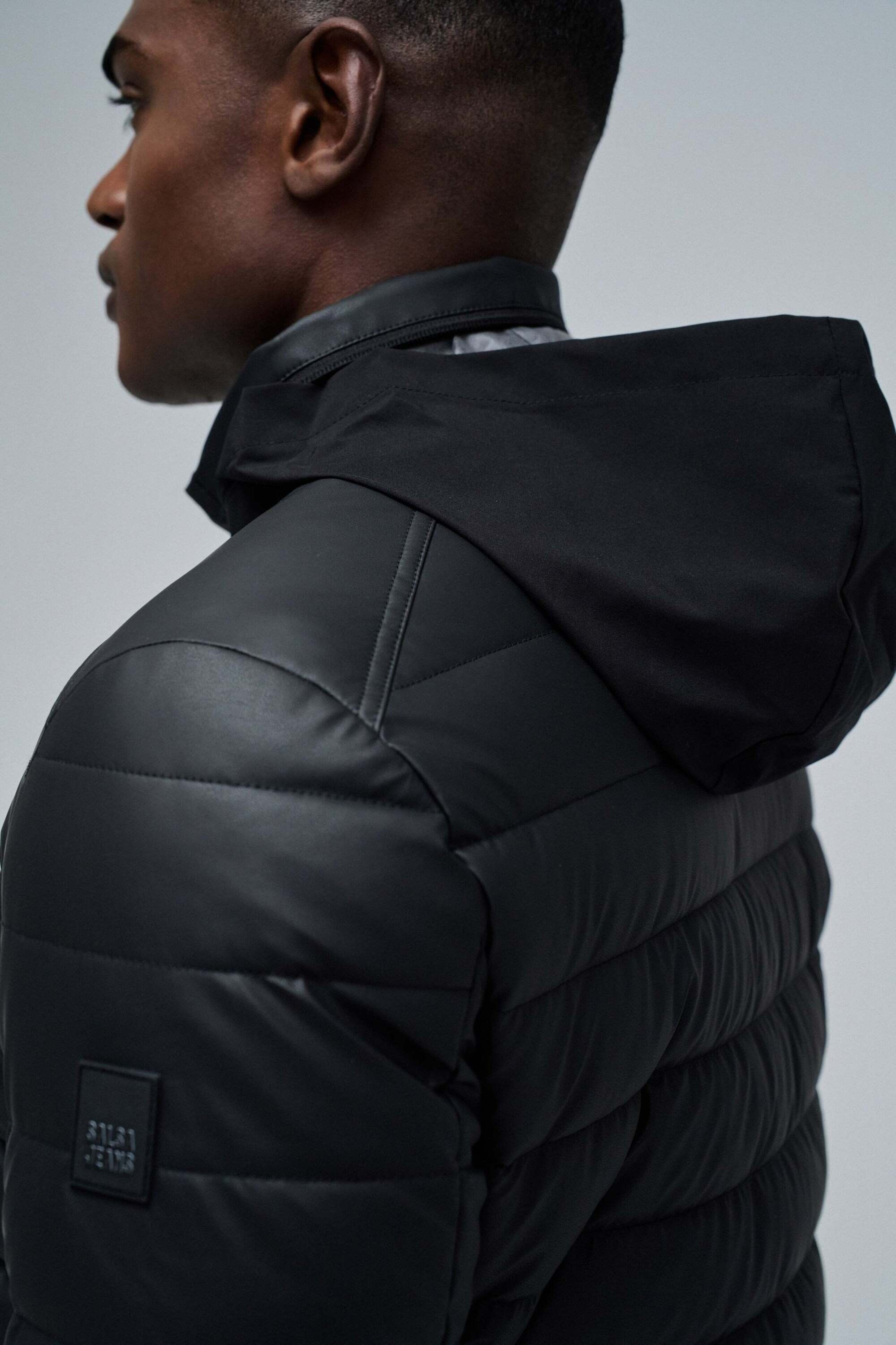 Salsa Veste matelassée »Salsa Jeans Steppjacke Light Padded PU Leather Jacket«