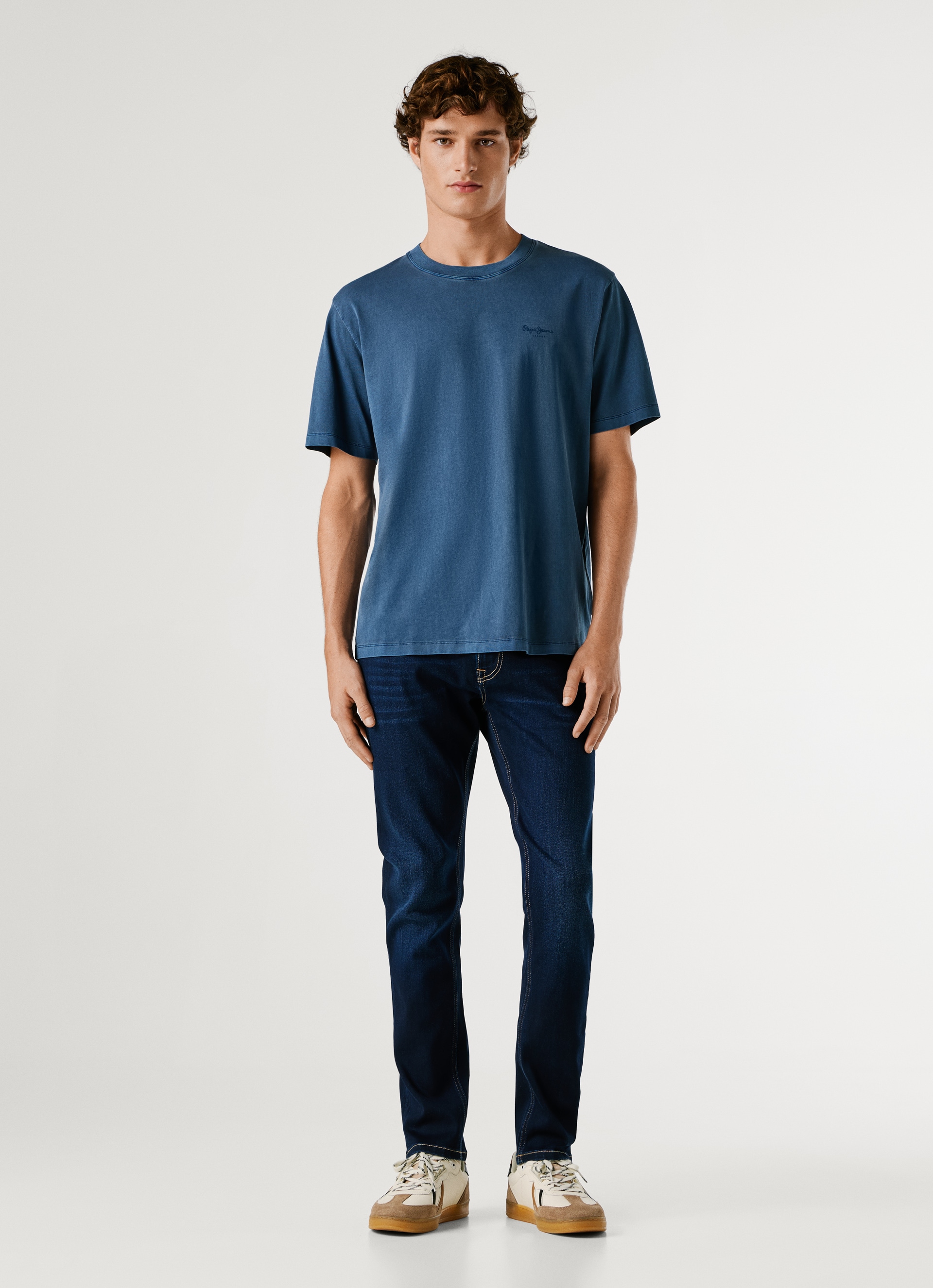 Pepe Jeans T-shirt »JACKO« avec petit lettrage logo ton sur ton