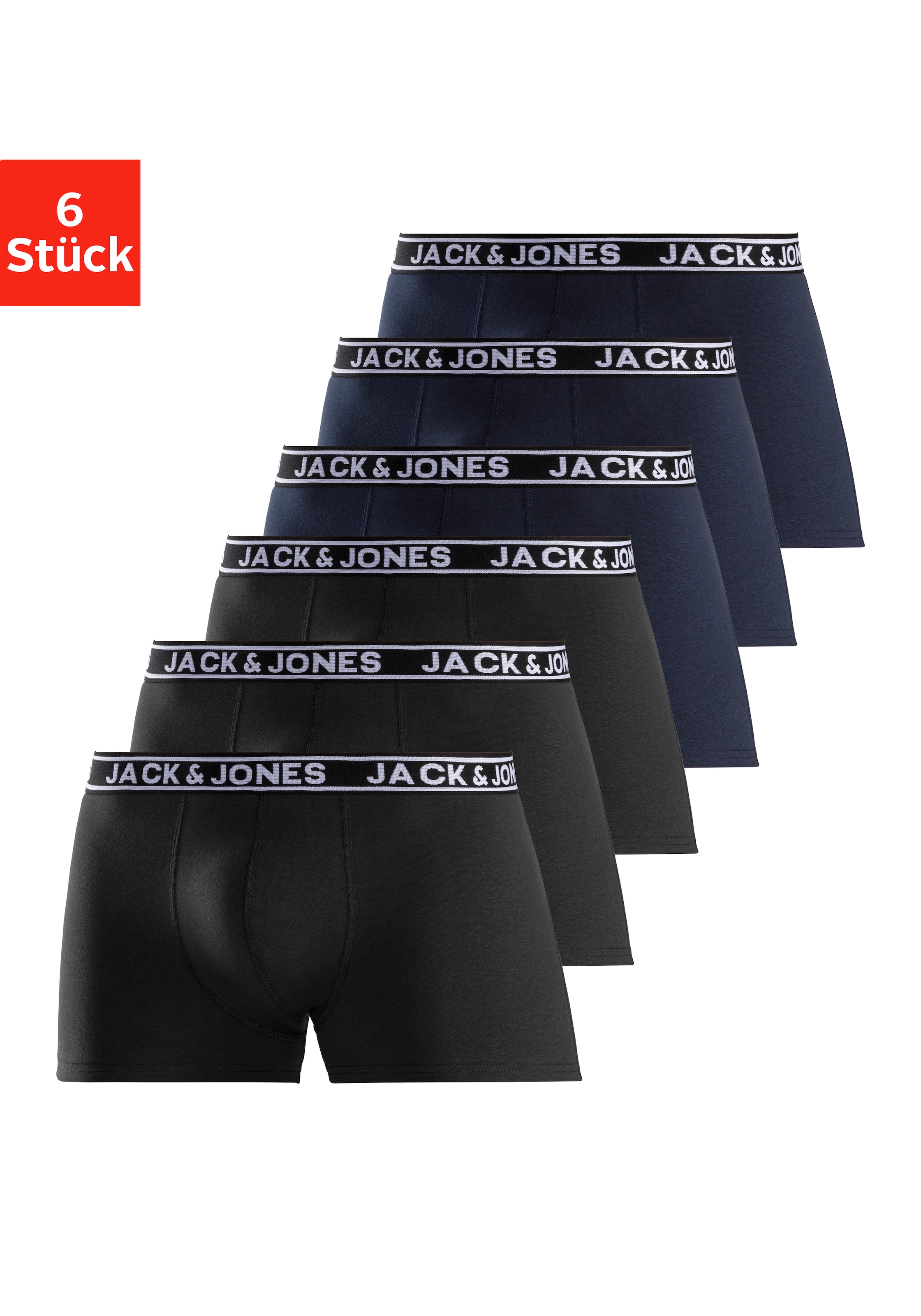 Trunk »JACCRISP TRUNKS 6-PACK«, (Packung, 6 St.), Grosspackung