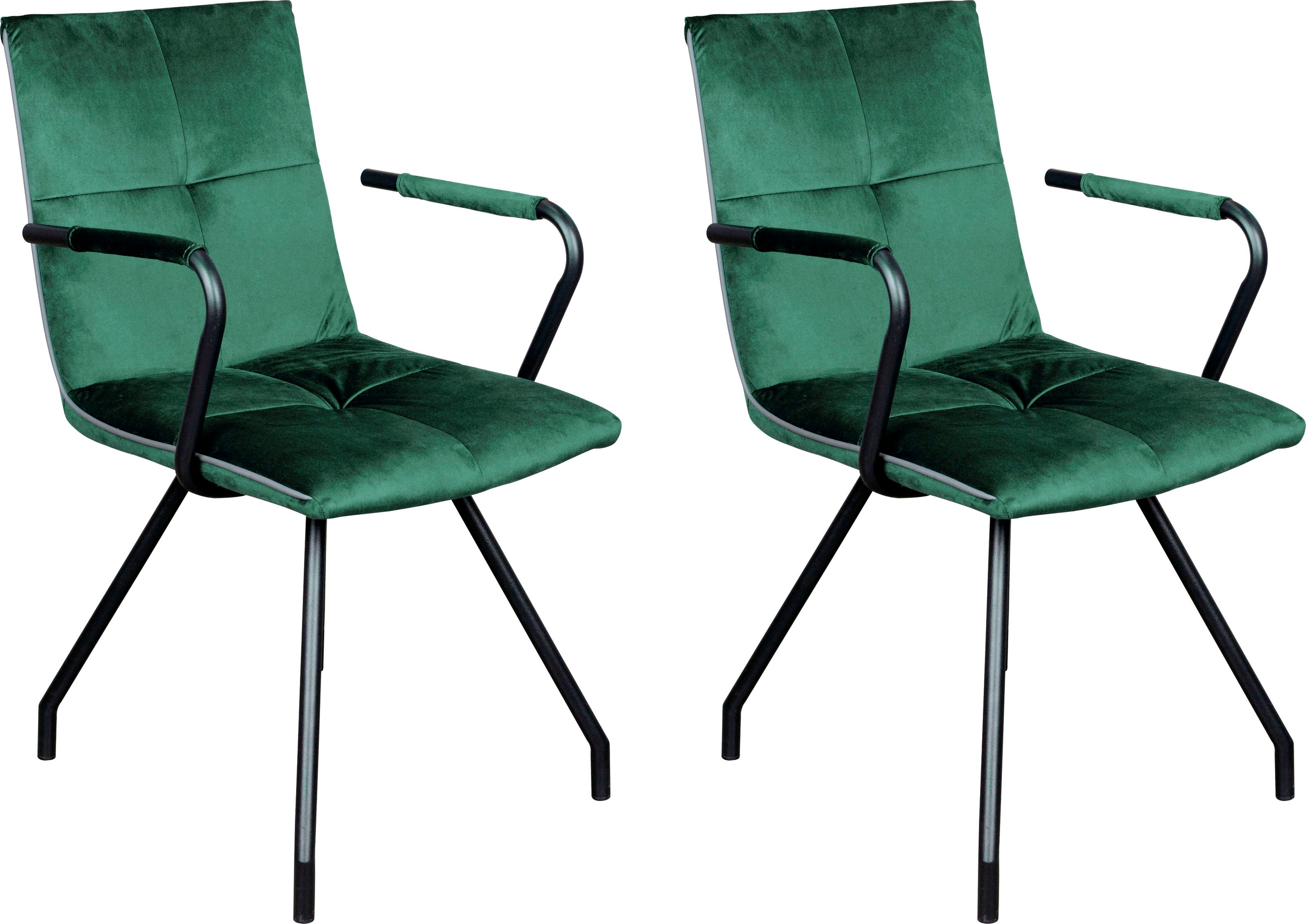 Image of Kayoom Polsterstuhl »Stuhl Eaden 225«, (2er-Set) samtiger Stoffbezug bei Ackermann Versand Schweiz