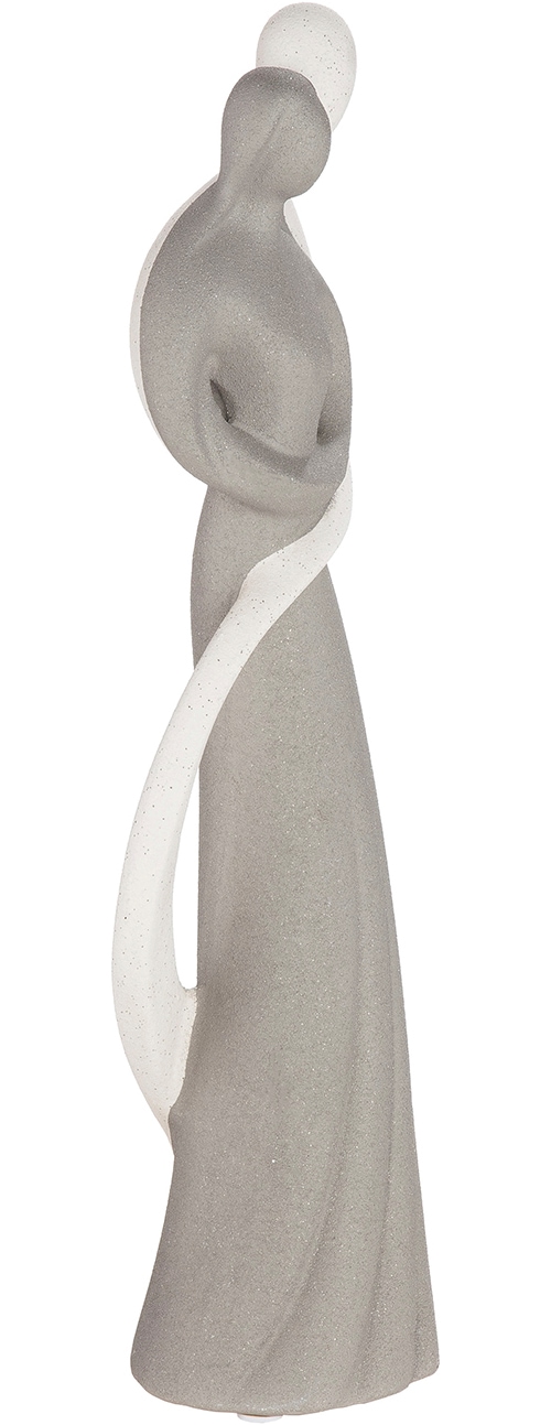 GILDE Skulptur »Figur Monroe weiss H. 45,5 cm« Frauenfigur abstrakter Stil sitzende Pose Wohnaccessoire