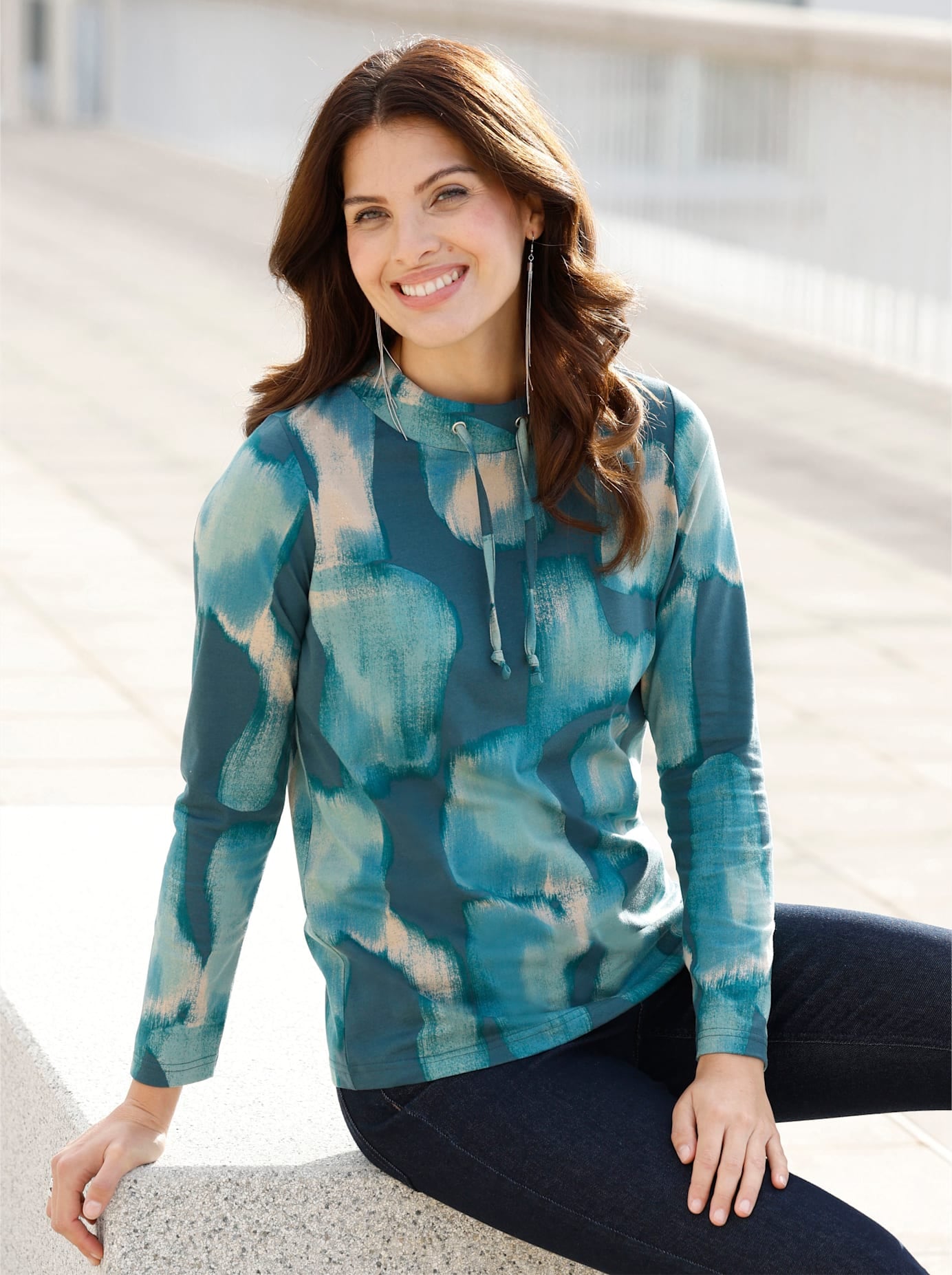 Image of Classic Basics Stehkragenshirt "Stehkragen-Shirt" 1