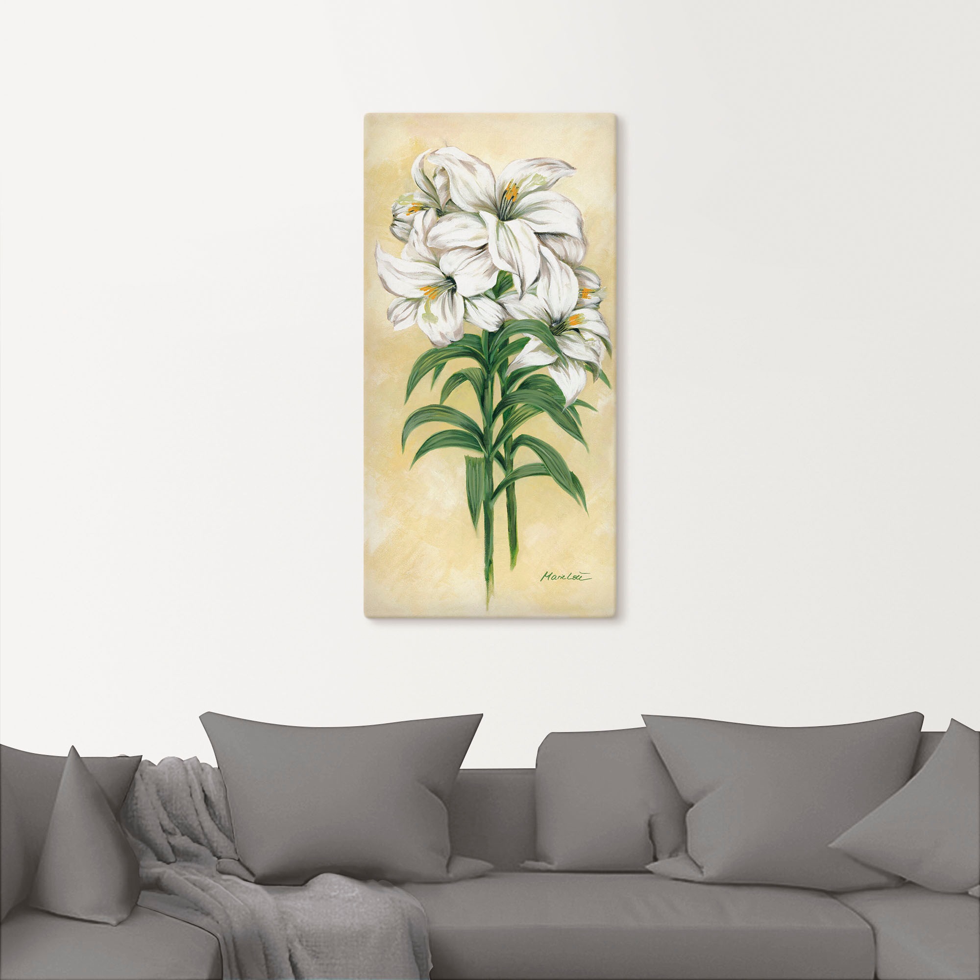 Artland Tableau sur toile »Lilien« 1 cuis tlg. auf Holzrahmen gespannt