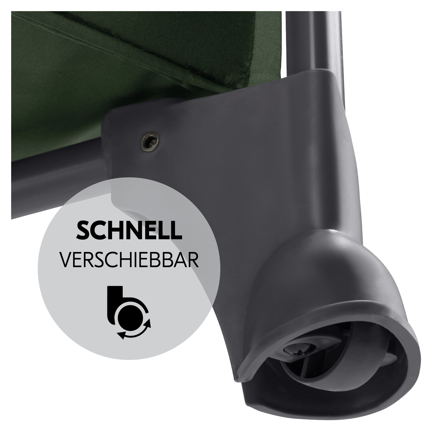 Hauck Lit de voyage pour bébé »Play N Relax Center, darkgreen« inkl. Neugeboreneneinhang, Wickelmulde, Ausstieg, Räder