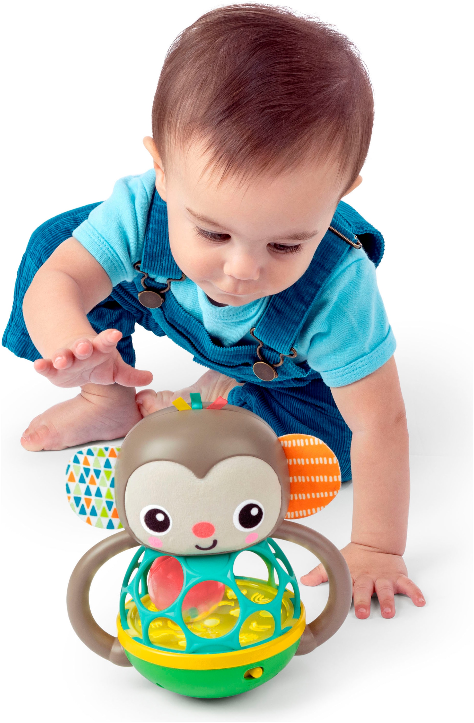 Bright Starts Jouet de préhension »Grab & Giggle Monkey™ Multi-Sensory Toy« mit Sound