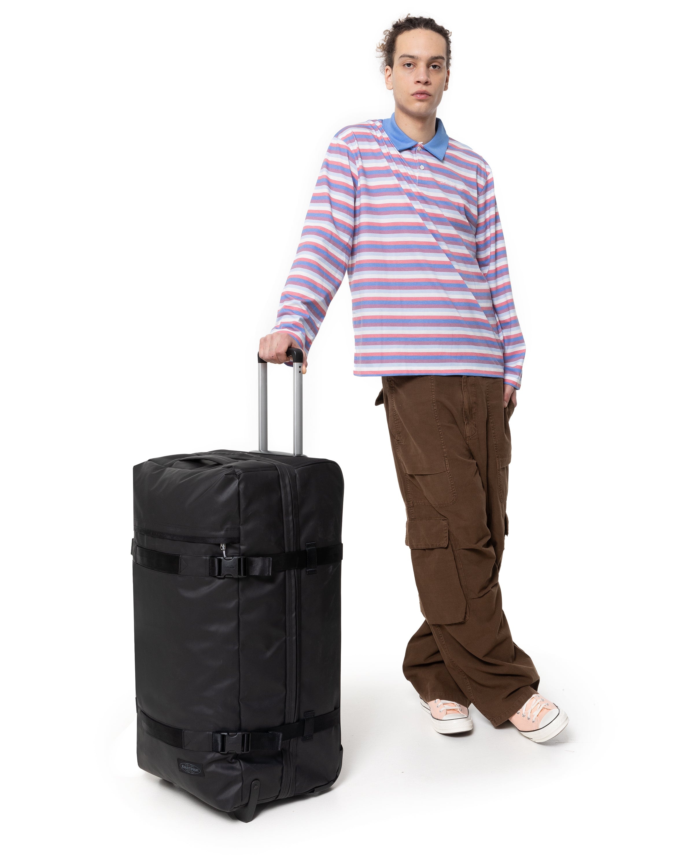 Eastpak Trolley à bagages souples »TRANSIT'R L« 121 litre 2 Rollen Reisegepäck Aufgabegepäck Reisekoffer mit TSA Schloss Reisetasche