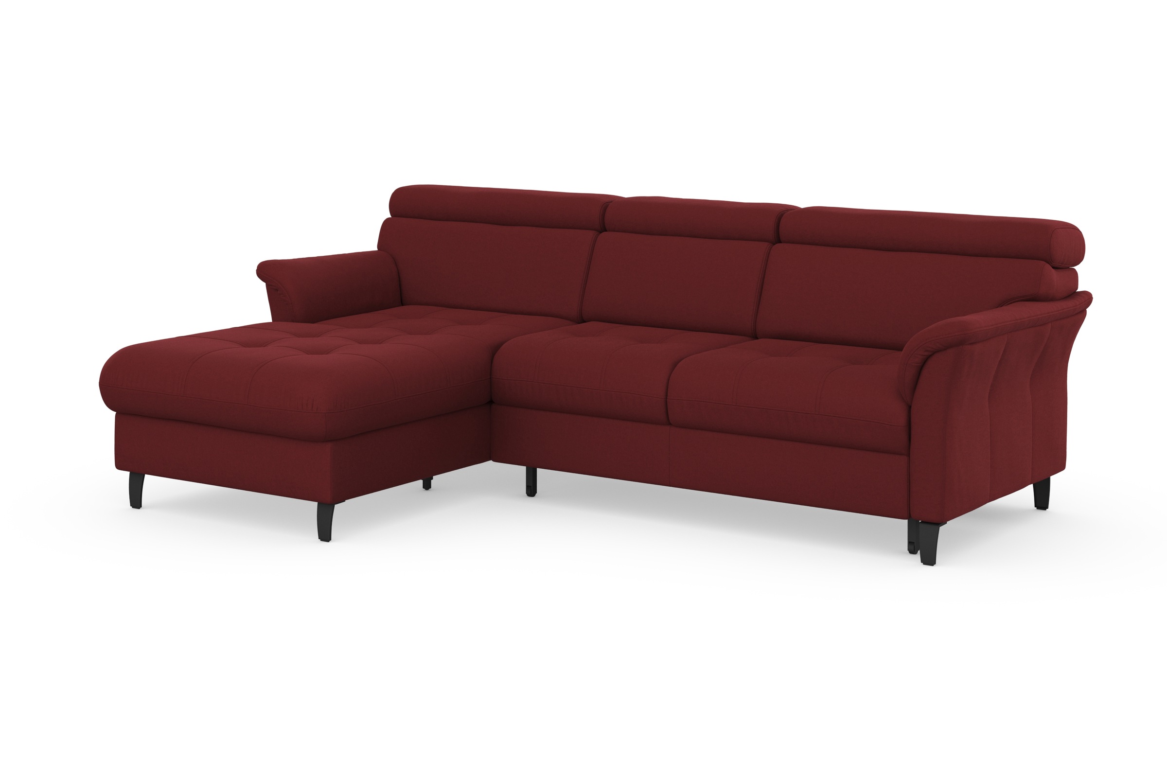 sit&more Ecksofa »Marano L-Form«, inklusive Kopfteilverstellung, wahlweise mit Bettfunktion, Bettkasten