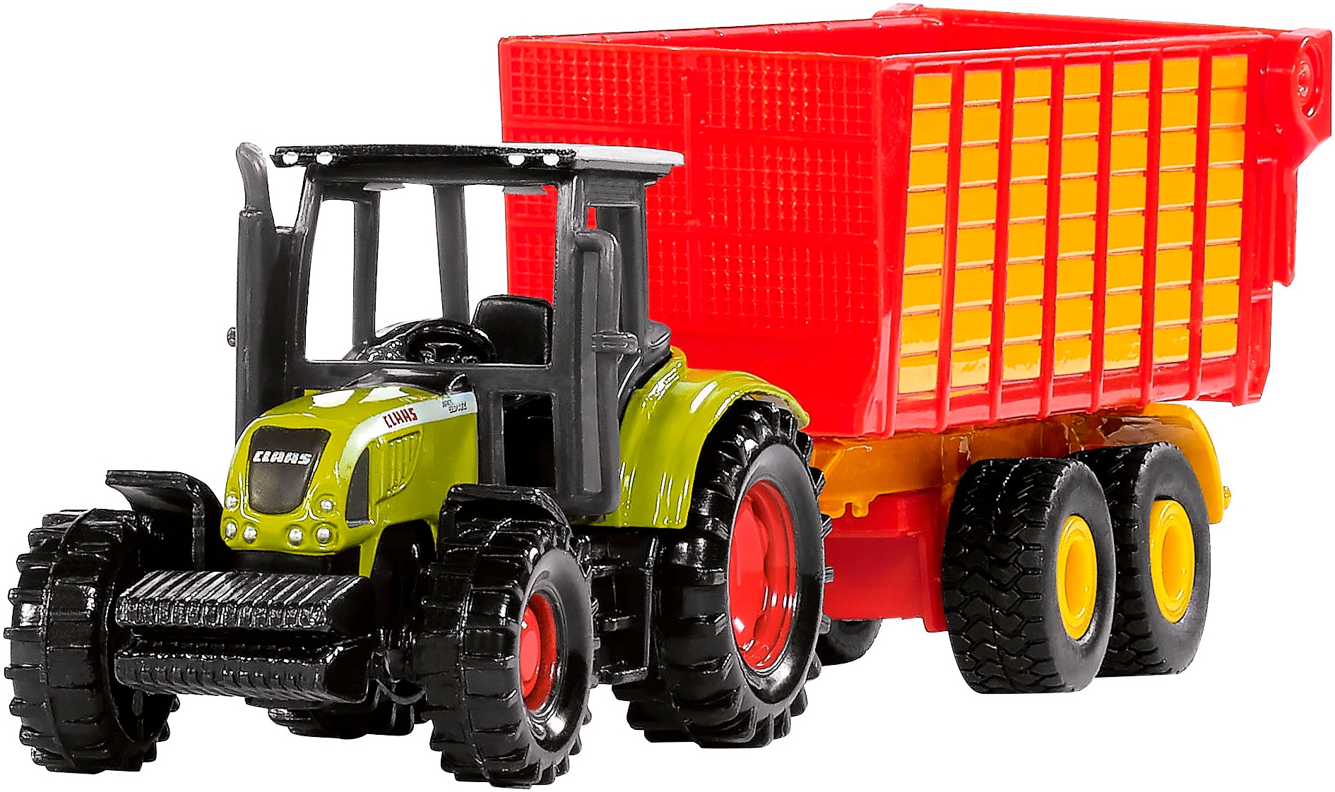 Image of Siku Spielzeug-Traktor "Claas mit Silagewagen (1650)"