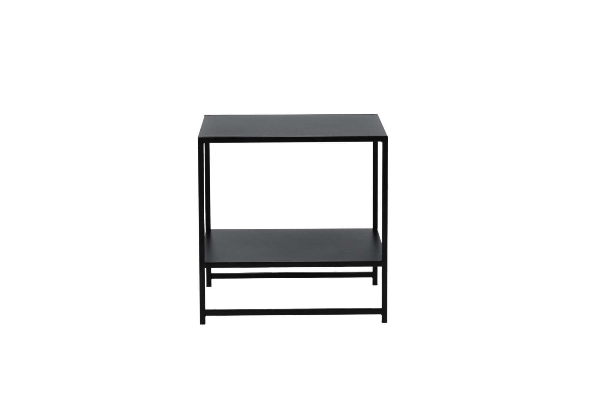 Venture Home Beistelltisch »Staal, Beistelltisch mit Ablageboden, 50 × 50 cm« Wohnzimmertisch, Pulverbeschichtung, schlank, kultiviert, modern
