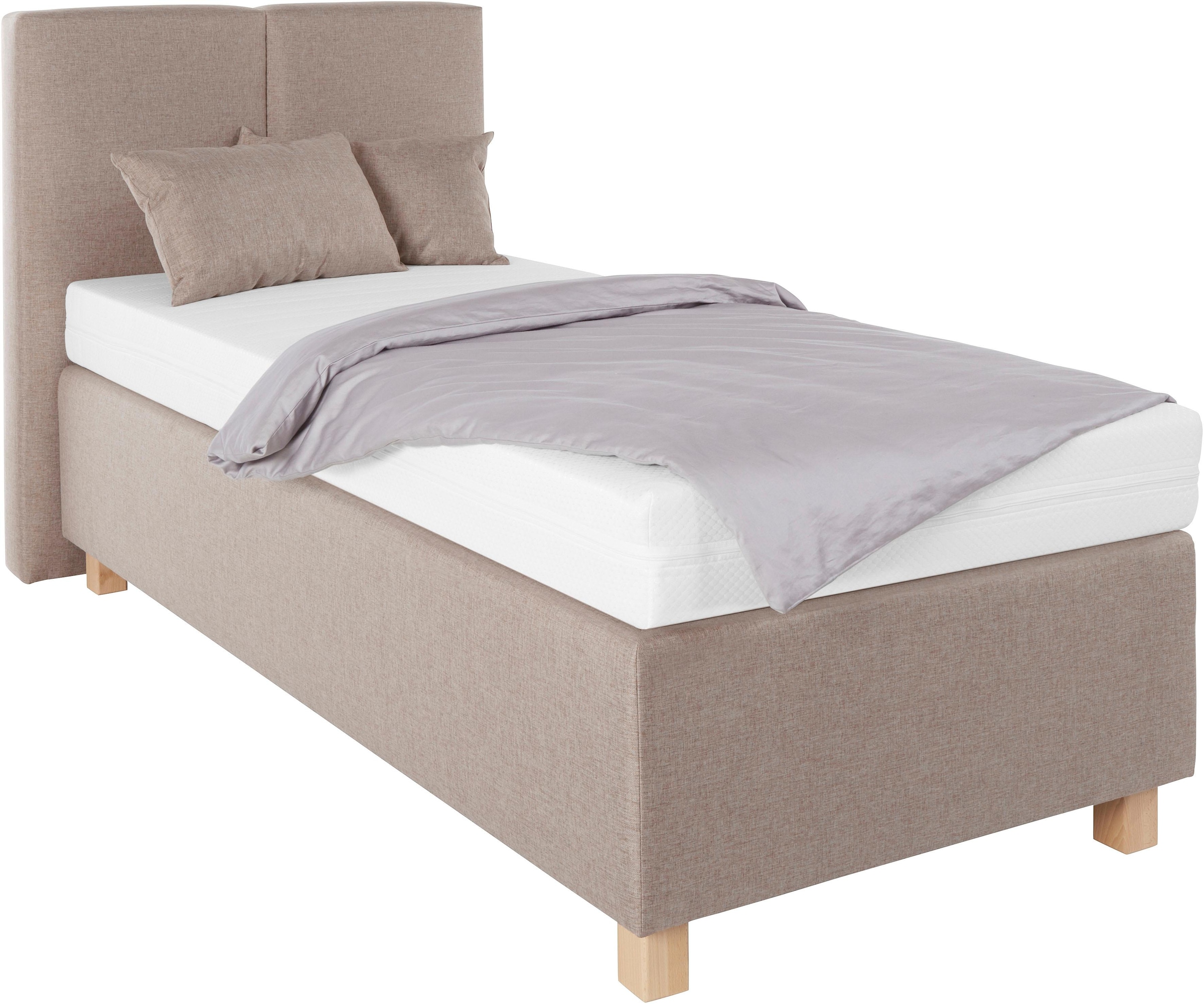 Westfalia Schlafkomfort Lit boxspring mit Zierkissen