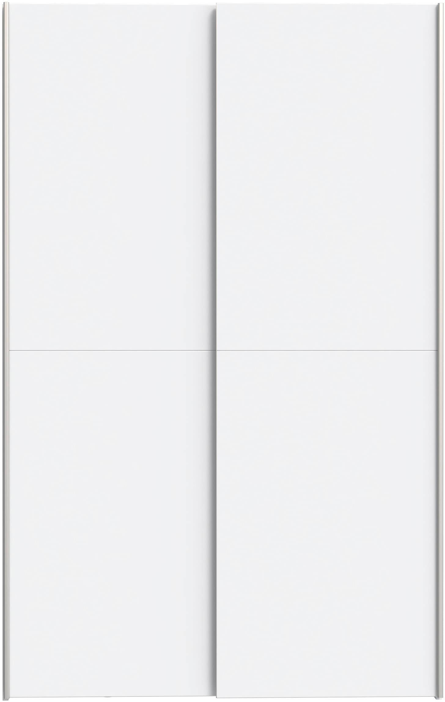 FORTE Wäscheschrank »Ozzula, Mehrzweckschrank, Schwebetürenschrank, Garderobenschrank« B/H/T ca. 120/190,5/42cm, 2 Türen, 6 Einlegeböden,,  FSC® zertifiziert, variable Inneinteilung, 42cm tief, Made in Europe