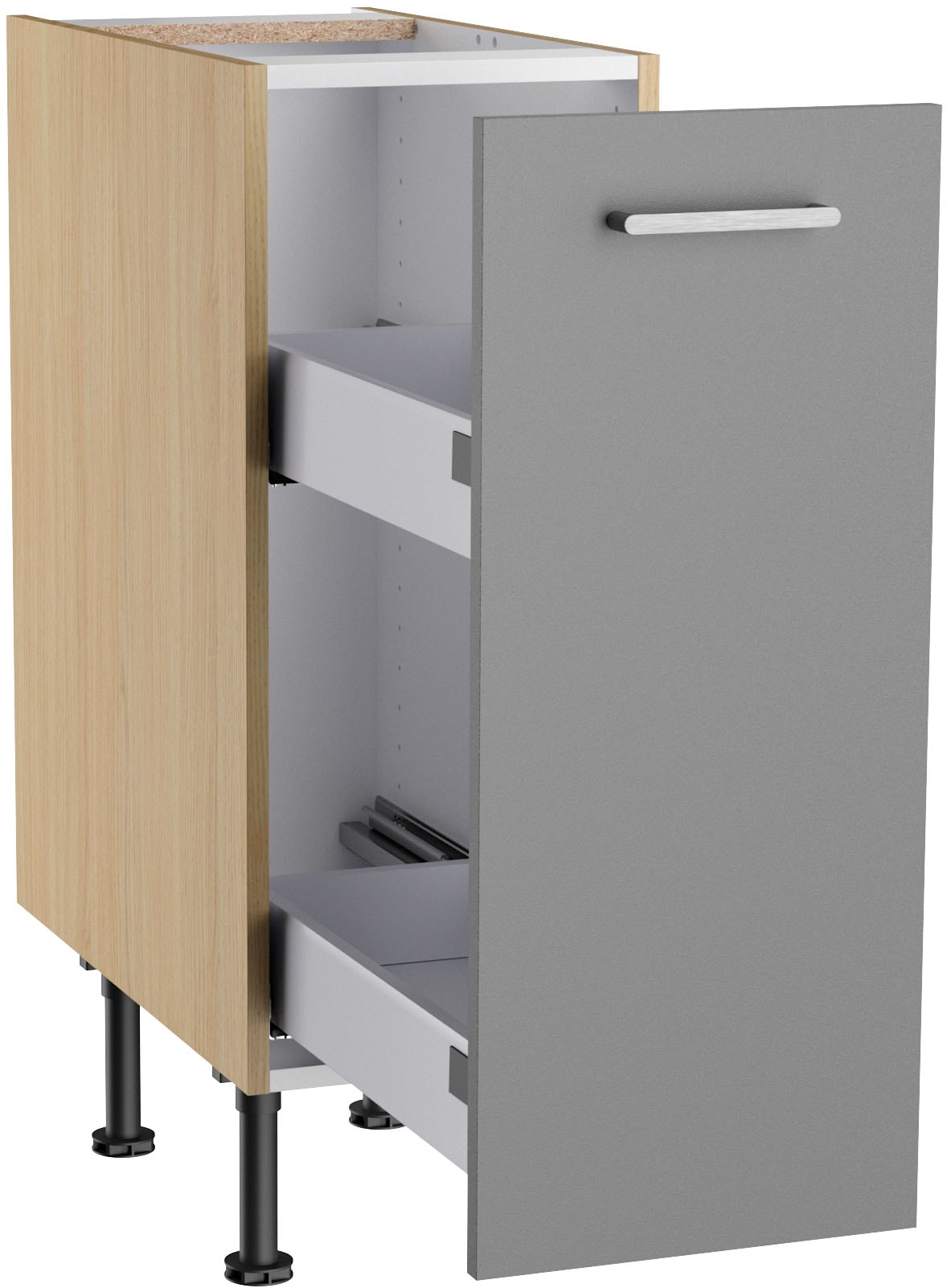 KOCHSTATION Armoire basse »KS-Lucy« Breite 30 cm, mit 1 Auszug, Soft-Close, höhenverstellbare Füsse