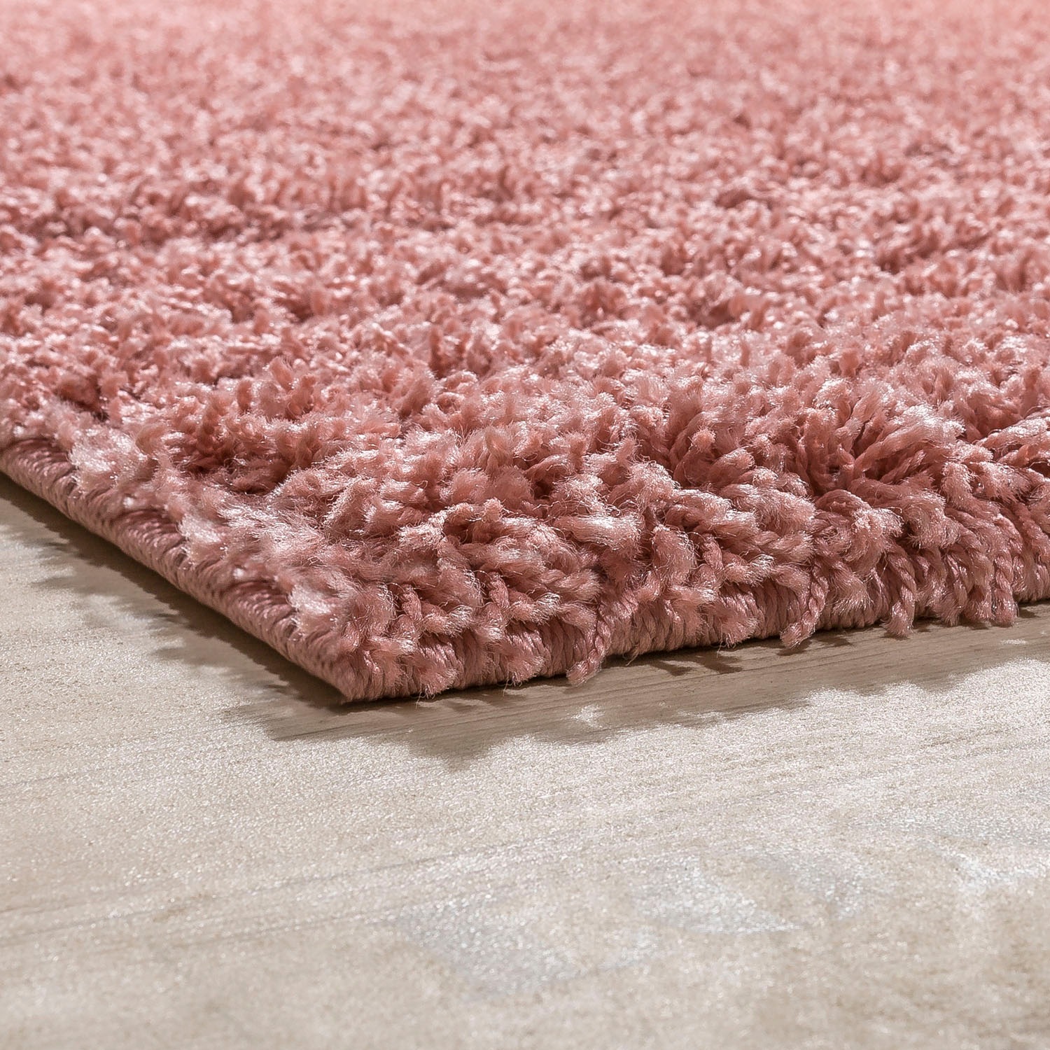 Paco Home Teppich »Twister 500«, rechteckig, 44 mm Höhe, Uni Hochflor Shaggy mit hoher Fadendichte