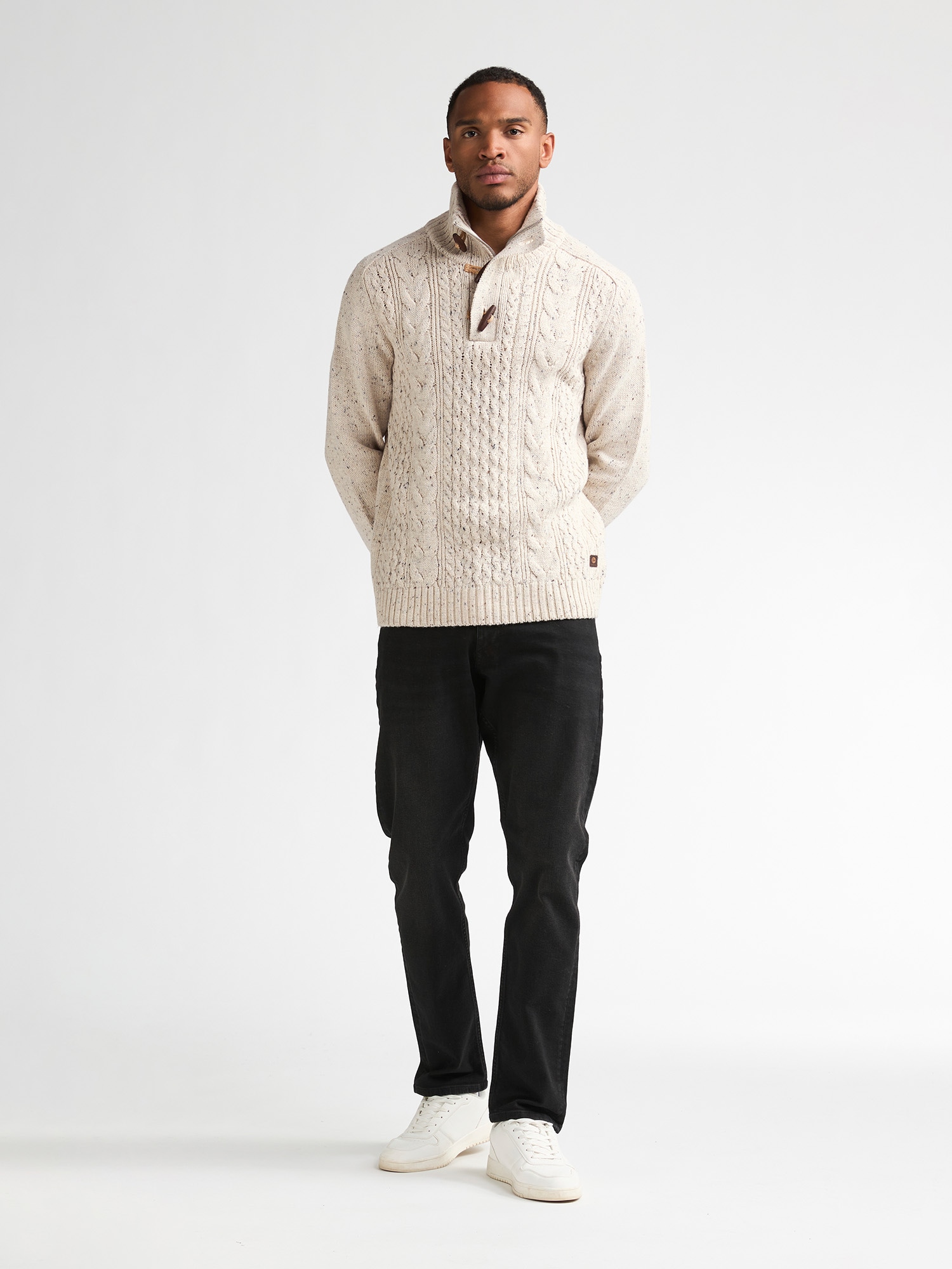 Petrol Industries Strickpullover mit markantem Zopfstrickmuster, Regular Fit