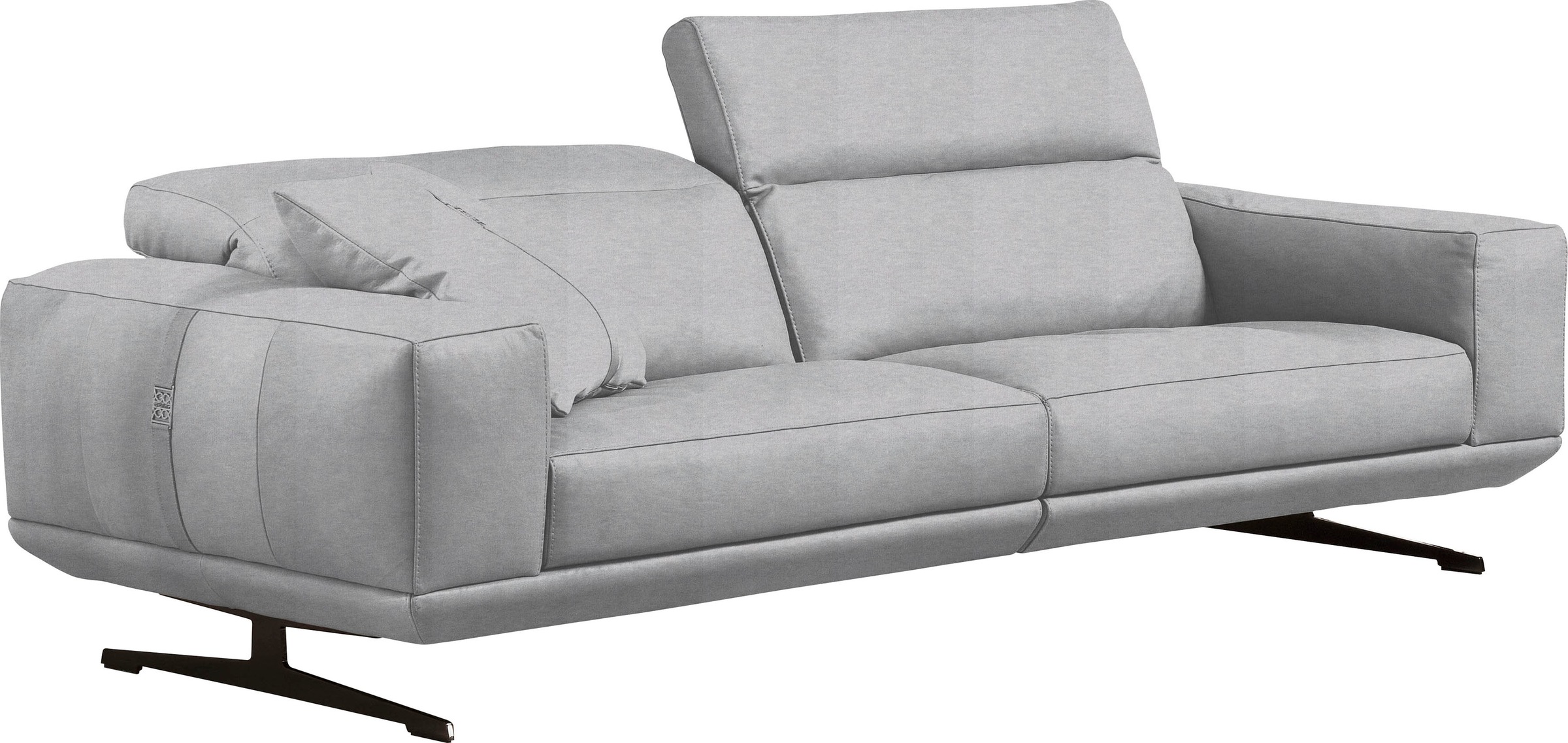Egoitaliano 2,5-Sitzer »Gloria, super bequem und hochwertige Verarbeitung, edles Design«, beidseitig verstellbare Rückenelemente, mit Metallfüssen