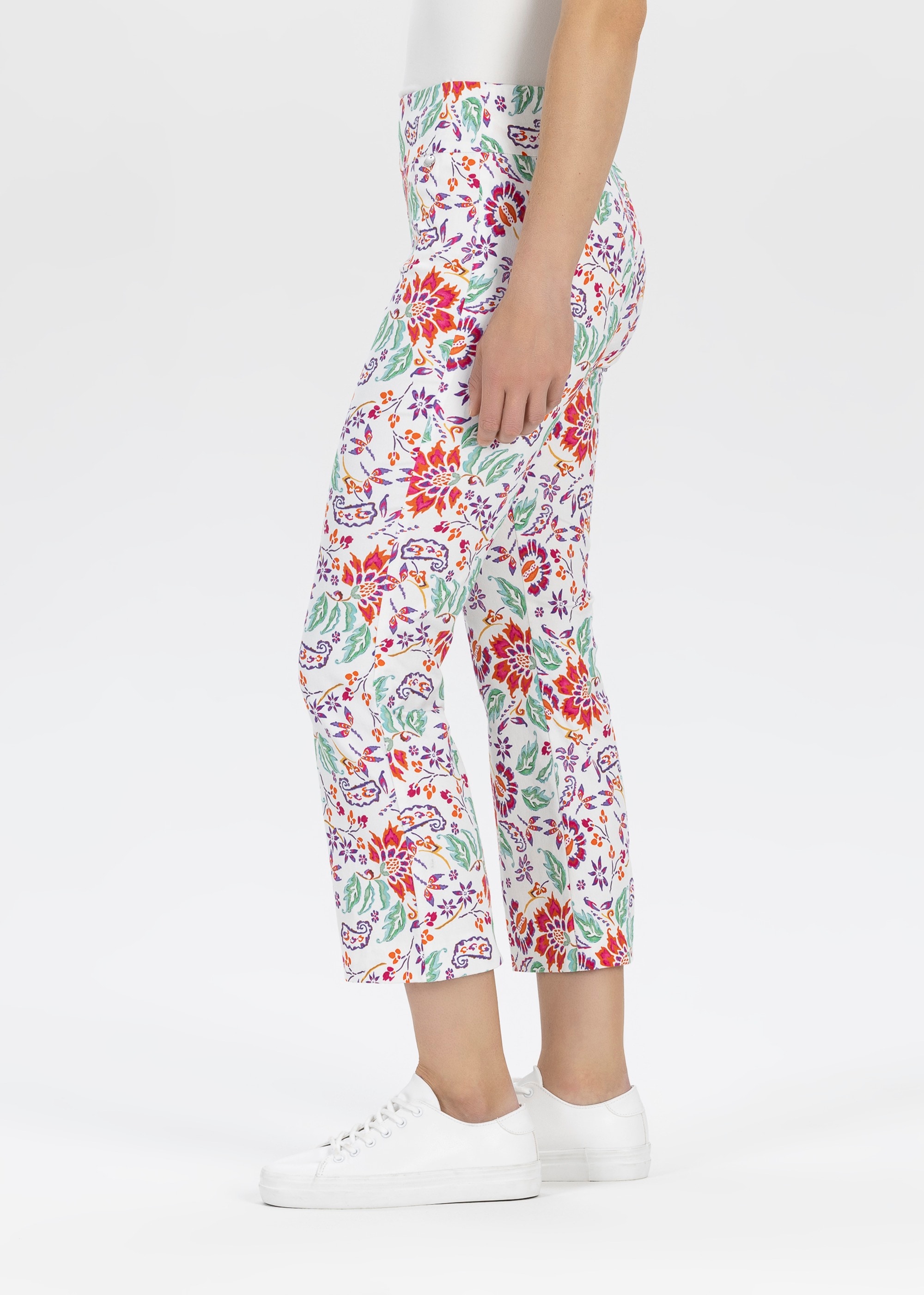 Stehmann Stoffhose, mit floralem Muster