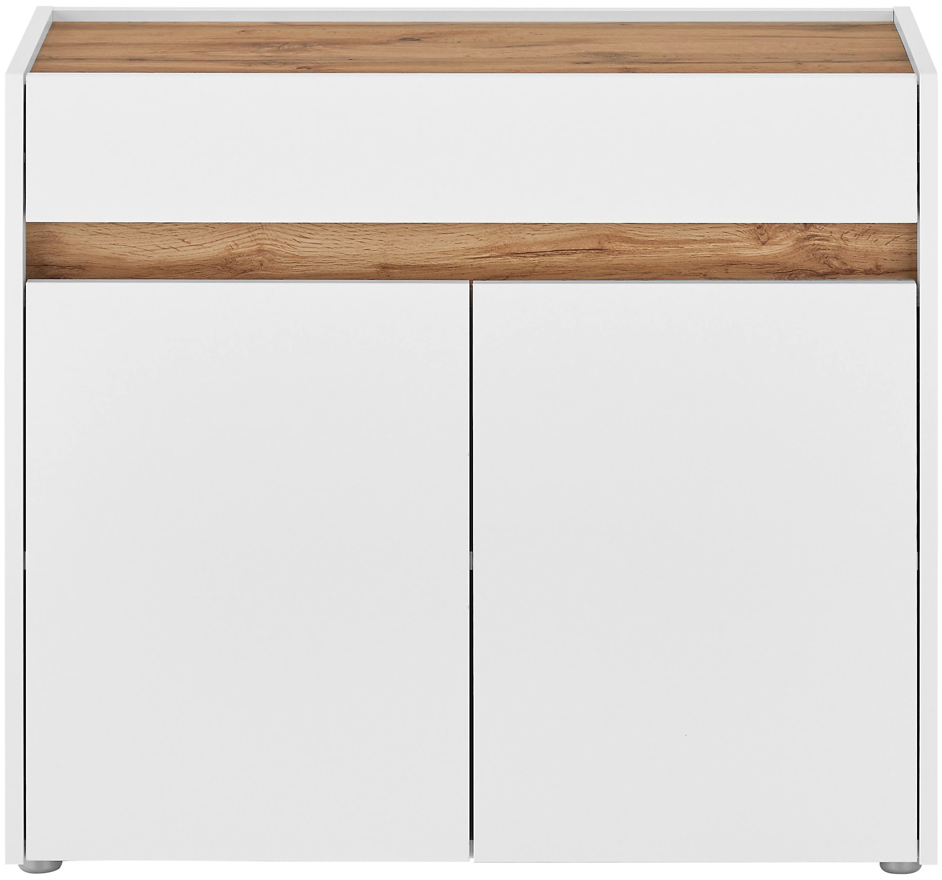 INOSIGN Kommode »GiRON/CiTY, Schrank in vier Farben, modernes Sideboard, Kommode« in zwei Farben erhältlich, 2 Türen, 1 Schubkasten, 80 cm breit