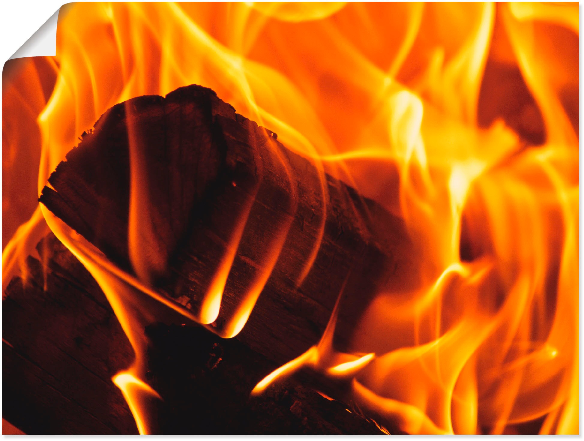 Image of Artland Wandbild »Kaminfeuer 2«, Arrangements, (1 St.), in vielen Grössen & Produktarten - Alubild / Outdoorbild für den Aussenbereich, Leinwandbild, Poster, Wandaufkleber / Wandtattoo auch für Badezimmer geeignet bei Ackermann Versand Schweiz