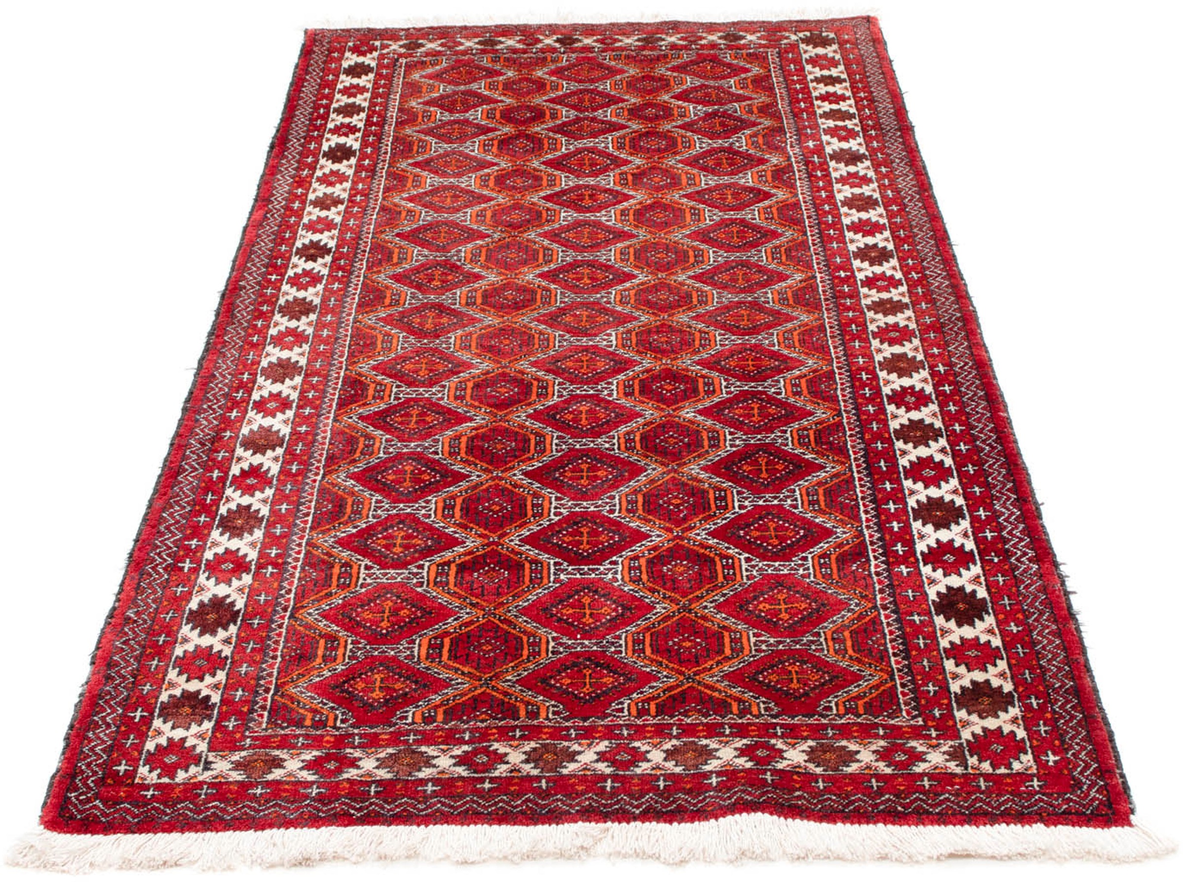 Image of morgenland Orientteppich »Belutsch - 180 x 91 cm - rot«, rechteckig, 8 mm Höhe, Wohnzimmer, Handgeknüpft, Einzelstück mit Zertifikat bei Ackermann Versand Schweiz