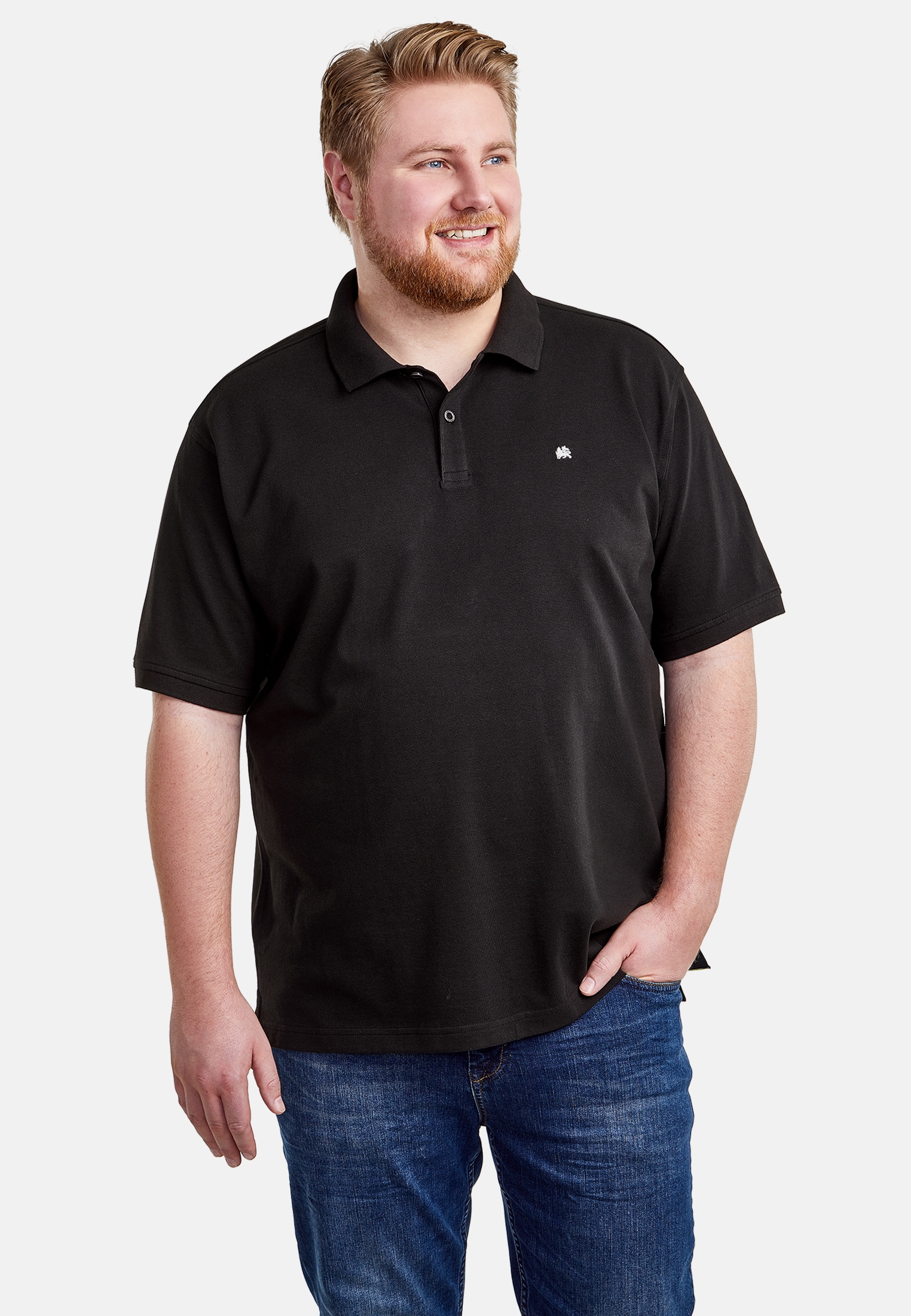 LERROS Poloshirt »Klassisches Herren Poloshirt in grossen Grössen aus Baumwoll-Piqué«