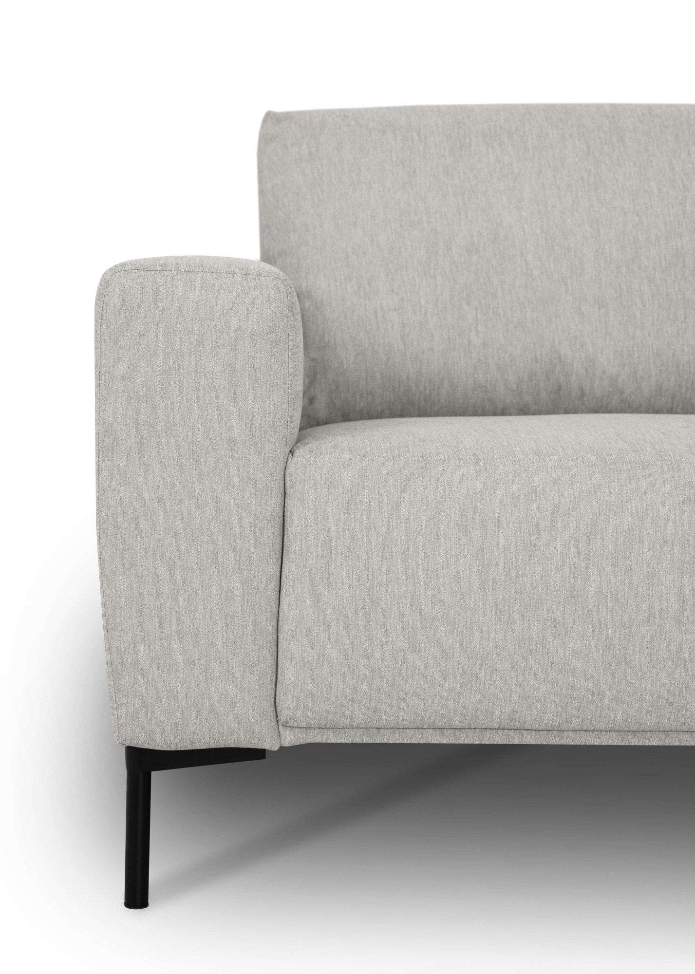 andas Ecksofa »Melby«, (2 St.), Breite 275 cm, in einem weichen Struktur Stoff, lose Rückenkissen