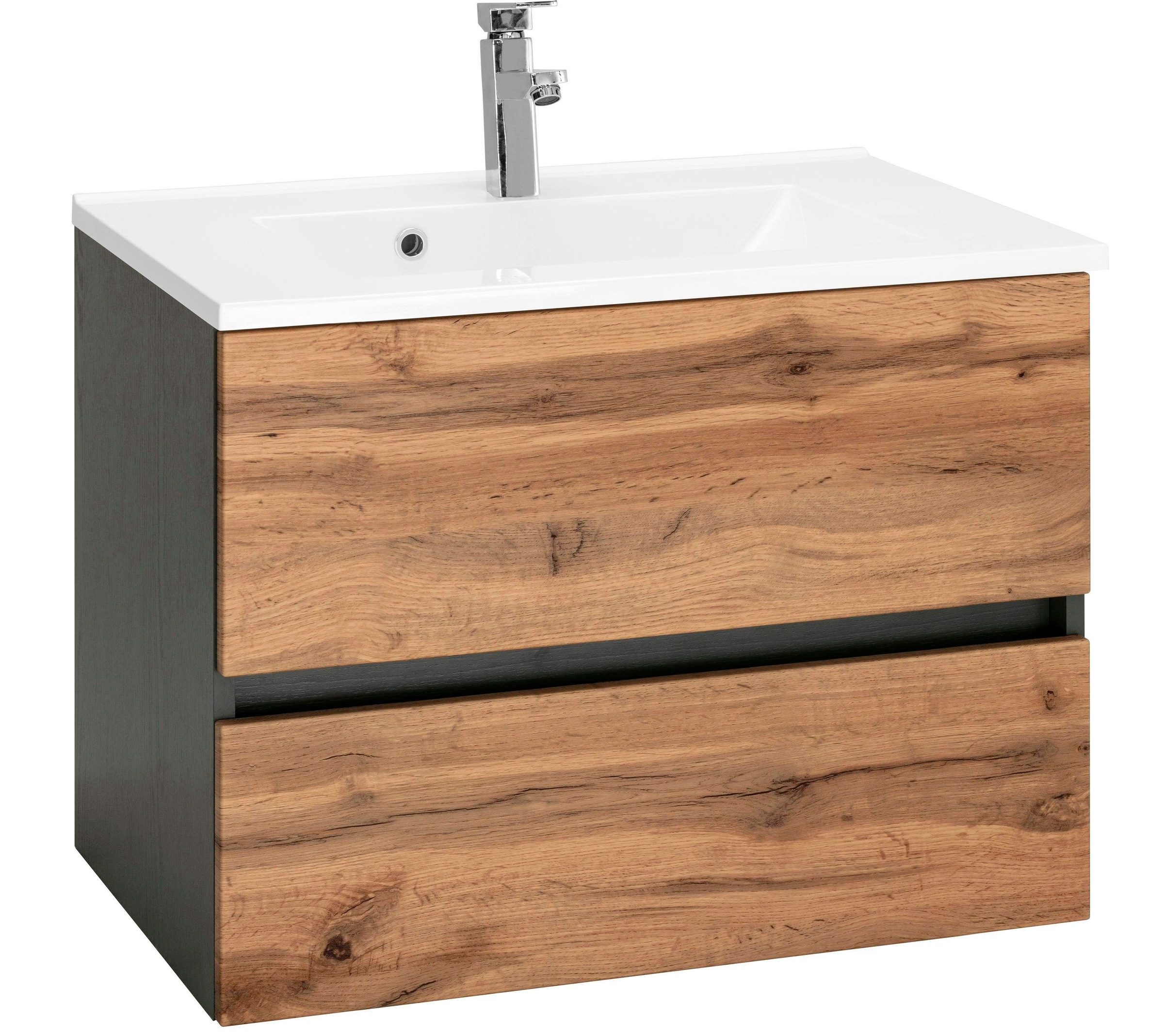 Image of welltime Waschbeckenunterschrank "Lucca" Badmöbel, Waschtisch inkl. Waschbecken, Breite 60 cm