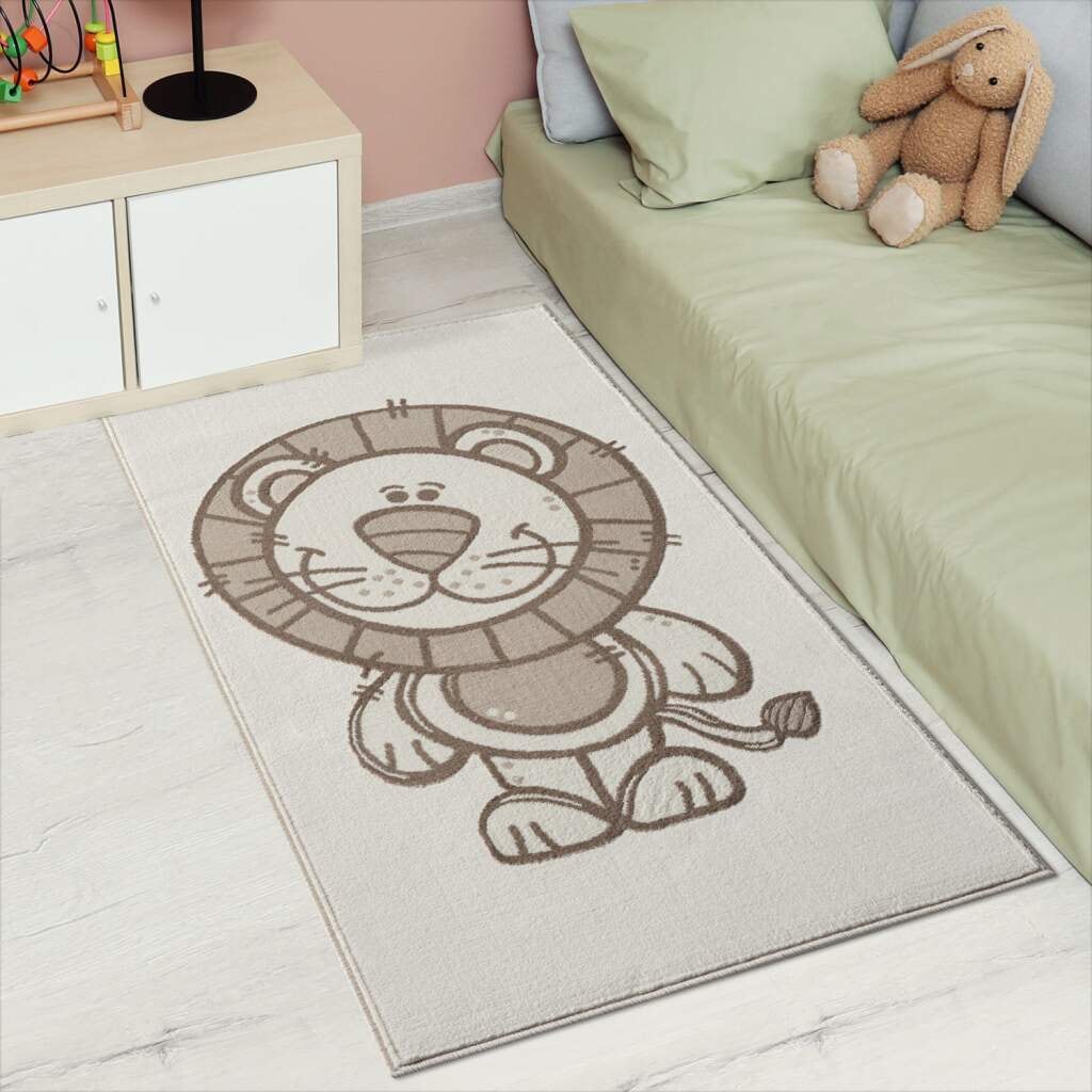 Image of Carpet City Kinderteppich "MARA717" rechteckig 11 mm Höhe Kinderzimmer, Kurzflor,robust,Tiere, Spielzimmer