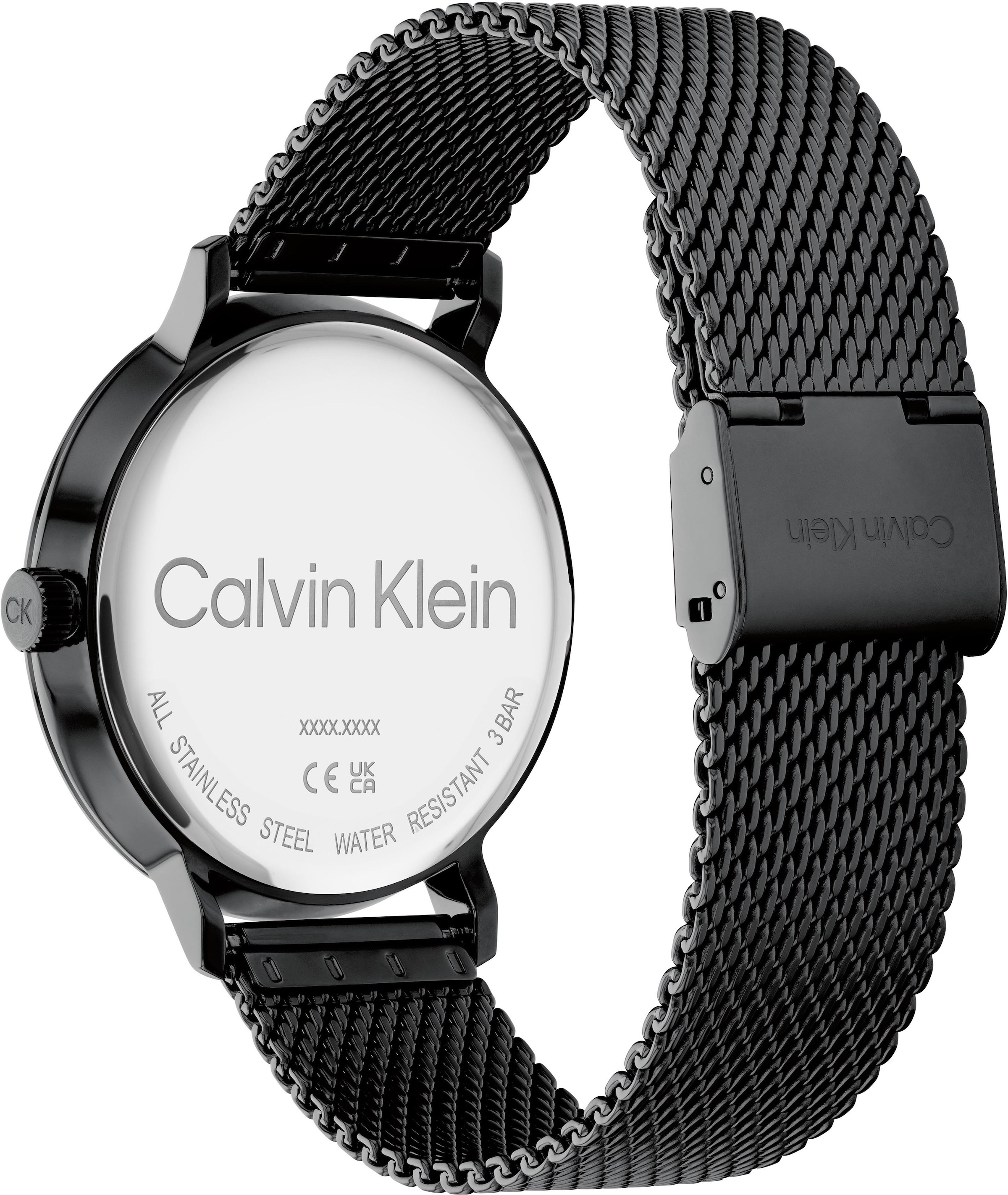 Calvin Klein Quarzuhr »Modern, 25200046«, Armbanduhr, Herrenuhr, Mineralglas, Edelstahlarmband, analog